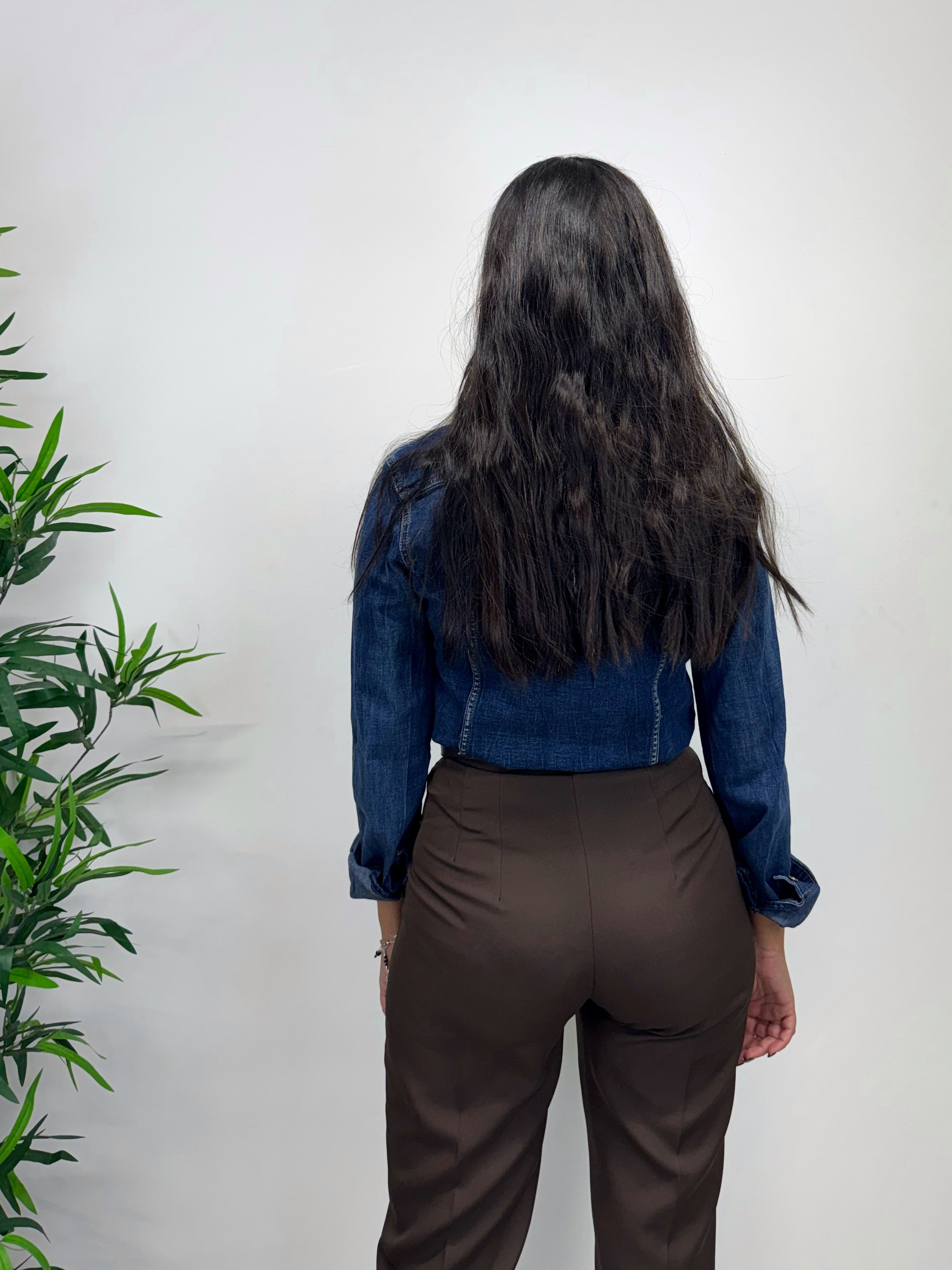 Camicia in jeans lavaggio medio