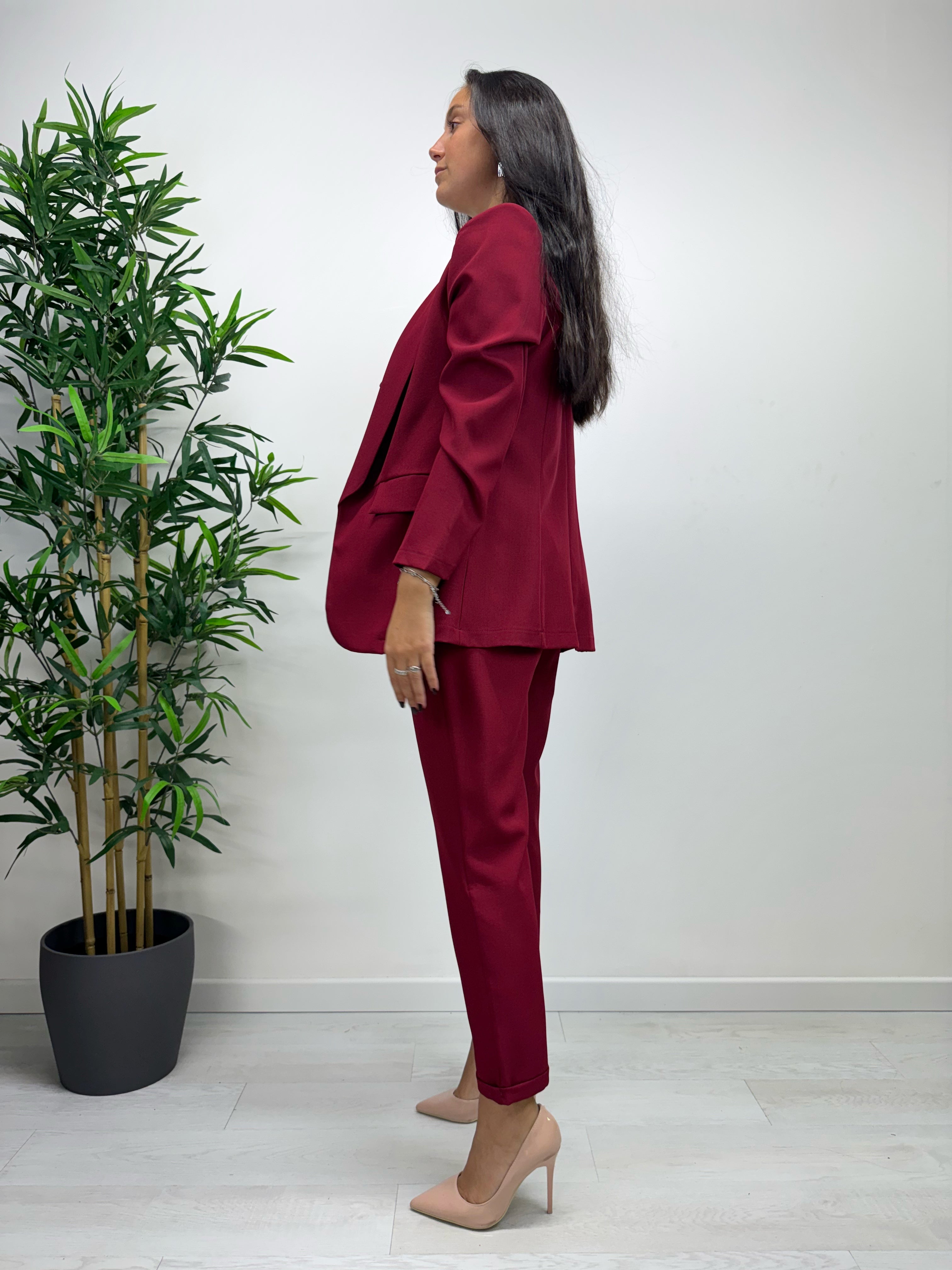 Blazer MARGARET manica lunga fragola
