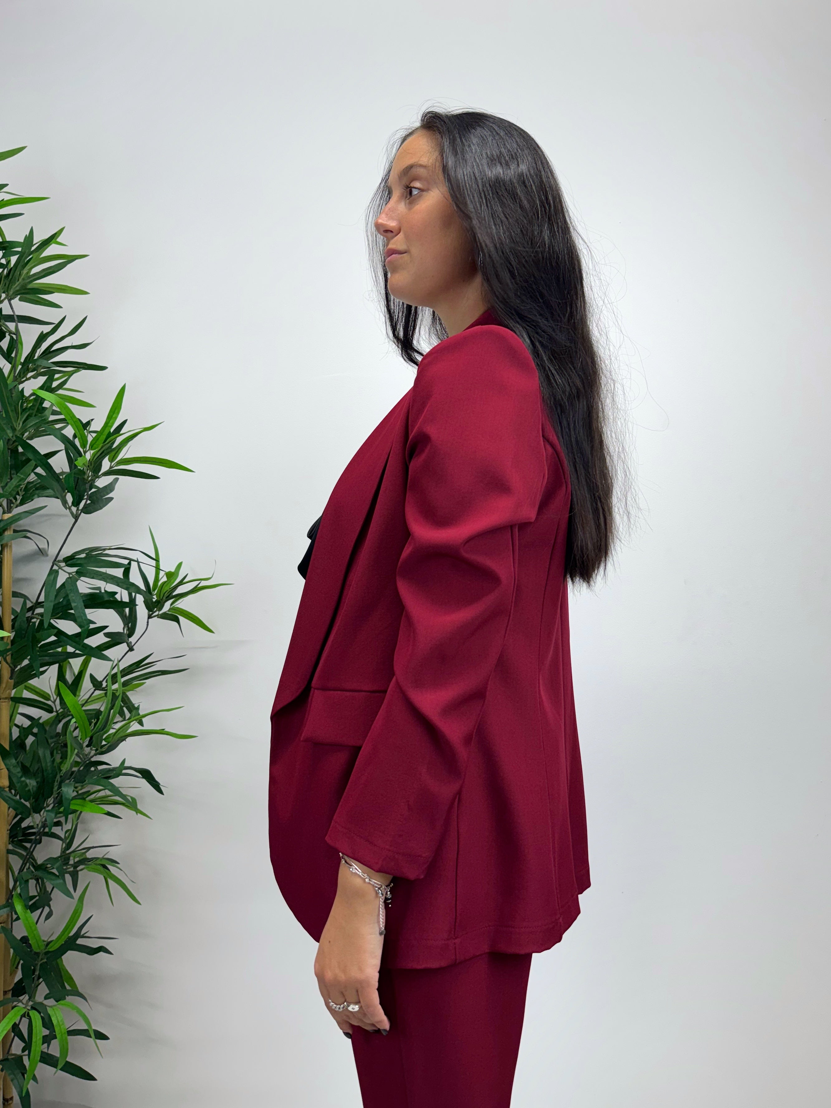 Blazer MARGARET manica lunga fragola