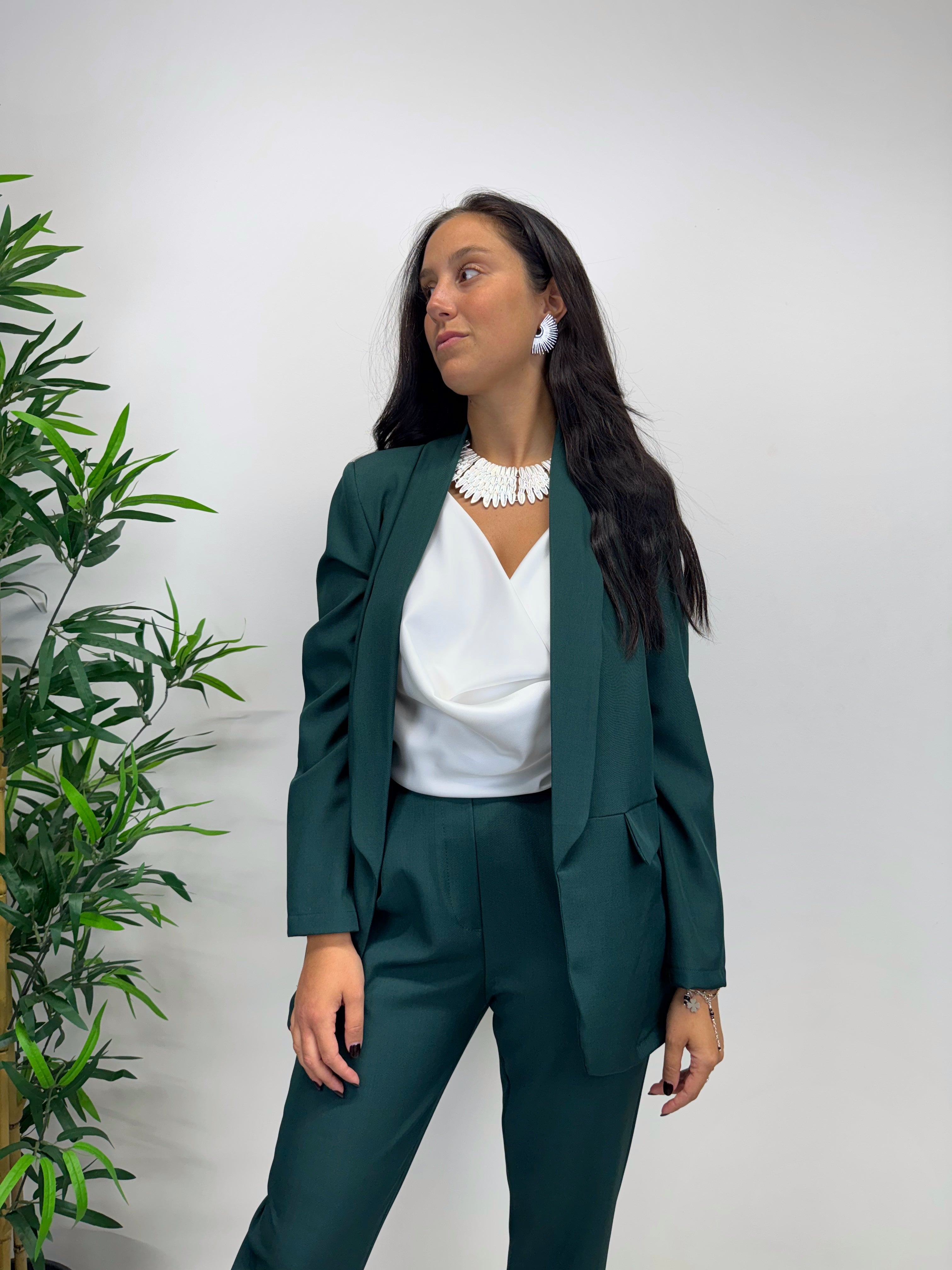 Blazer MARGARET manica lunga verdone