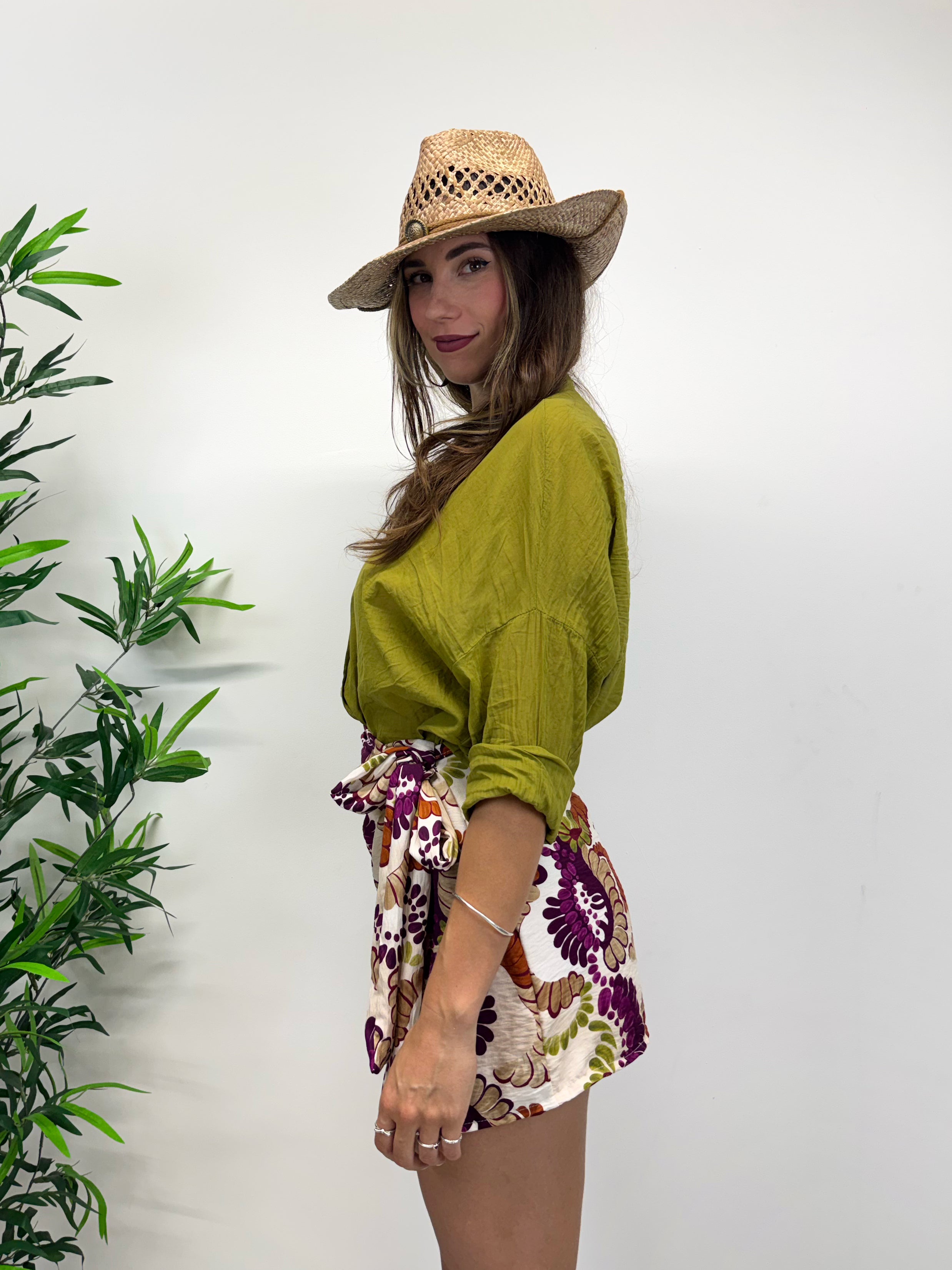Minigonna a pareo multicolor