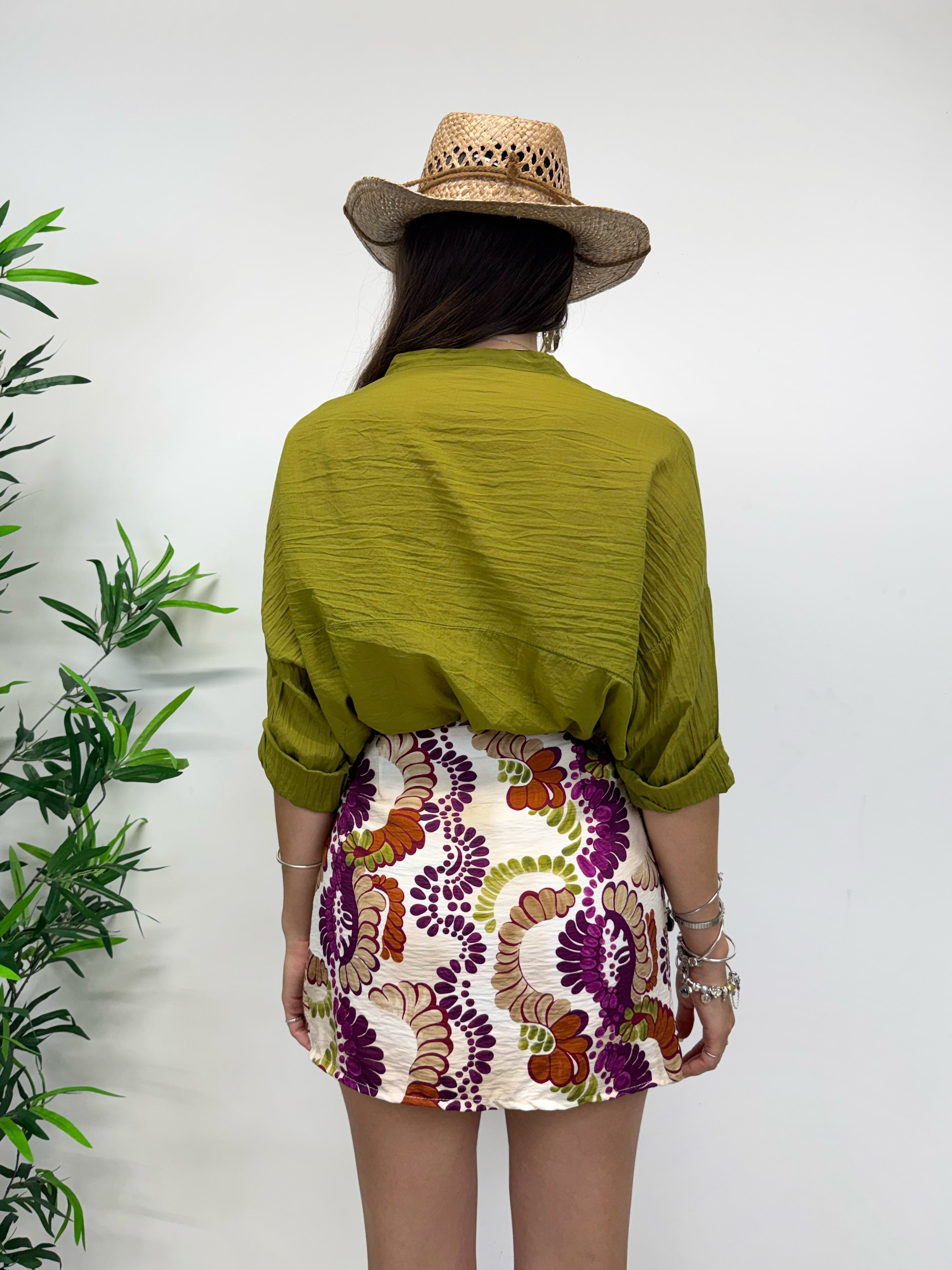 Minigonna a pareo multicolor