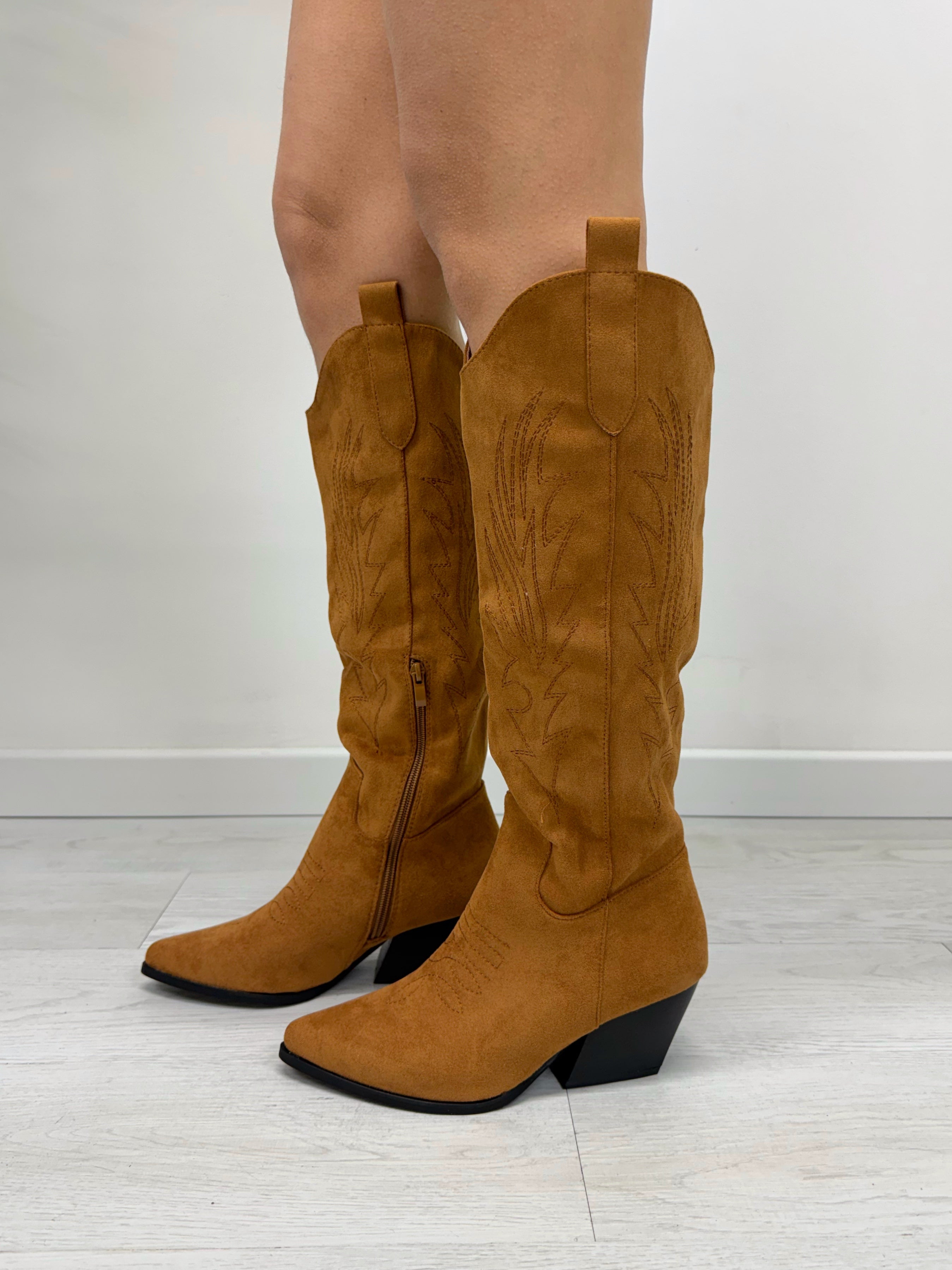 Texano scamosciato camel