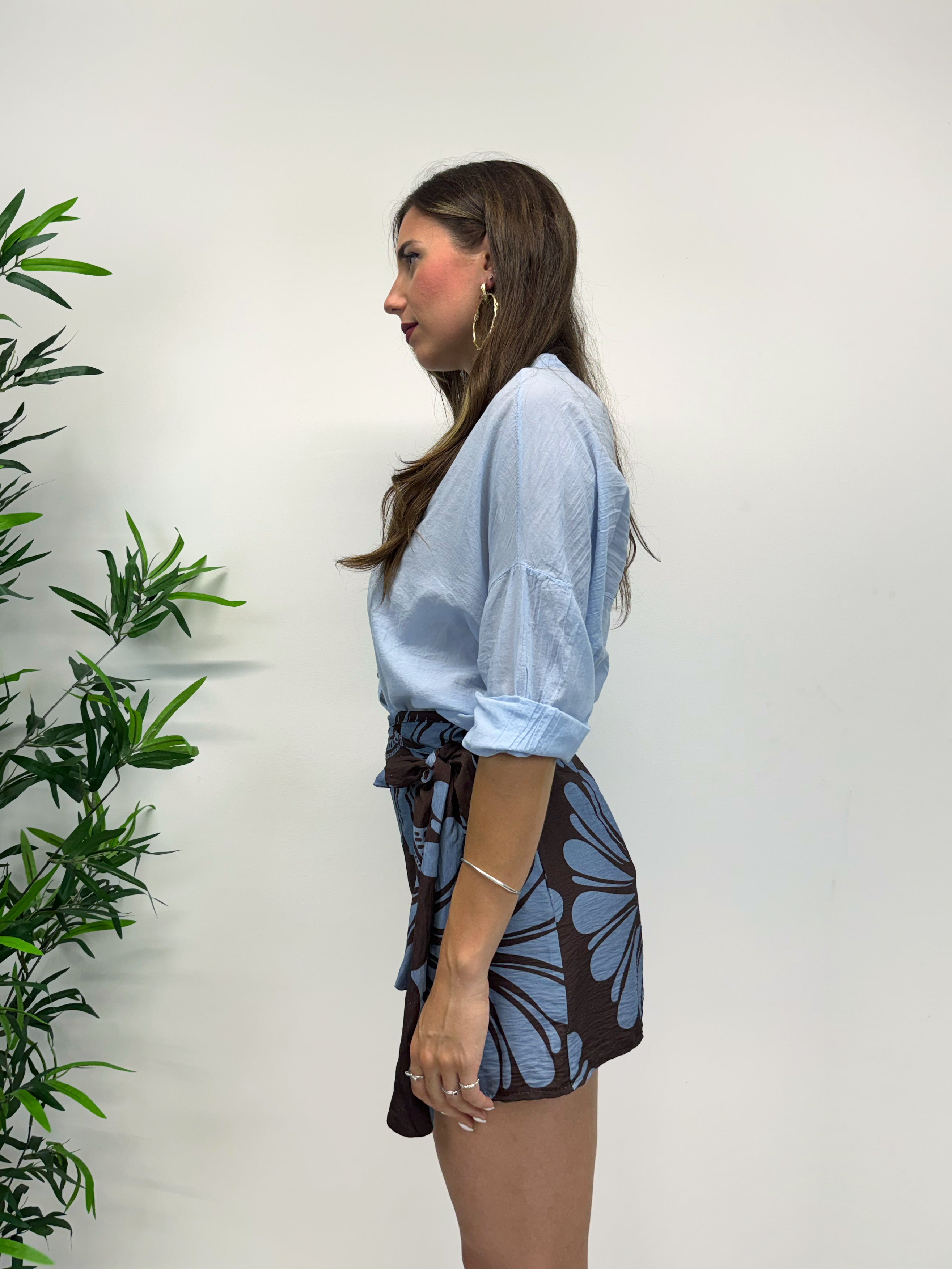 Camicia MERIDA cielo