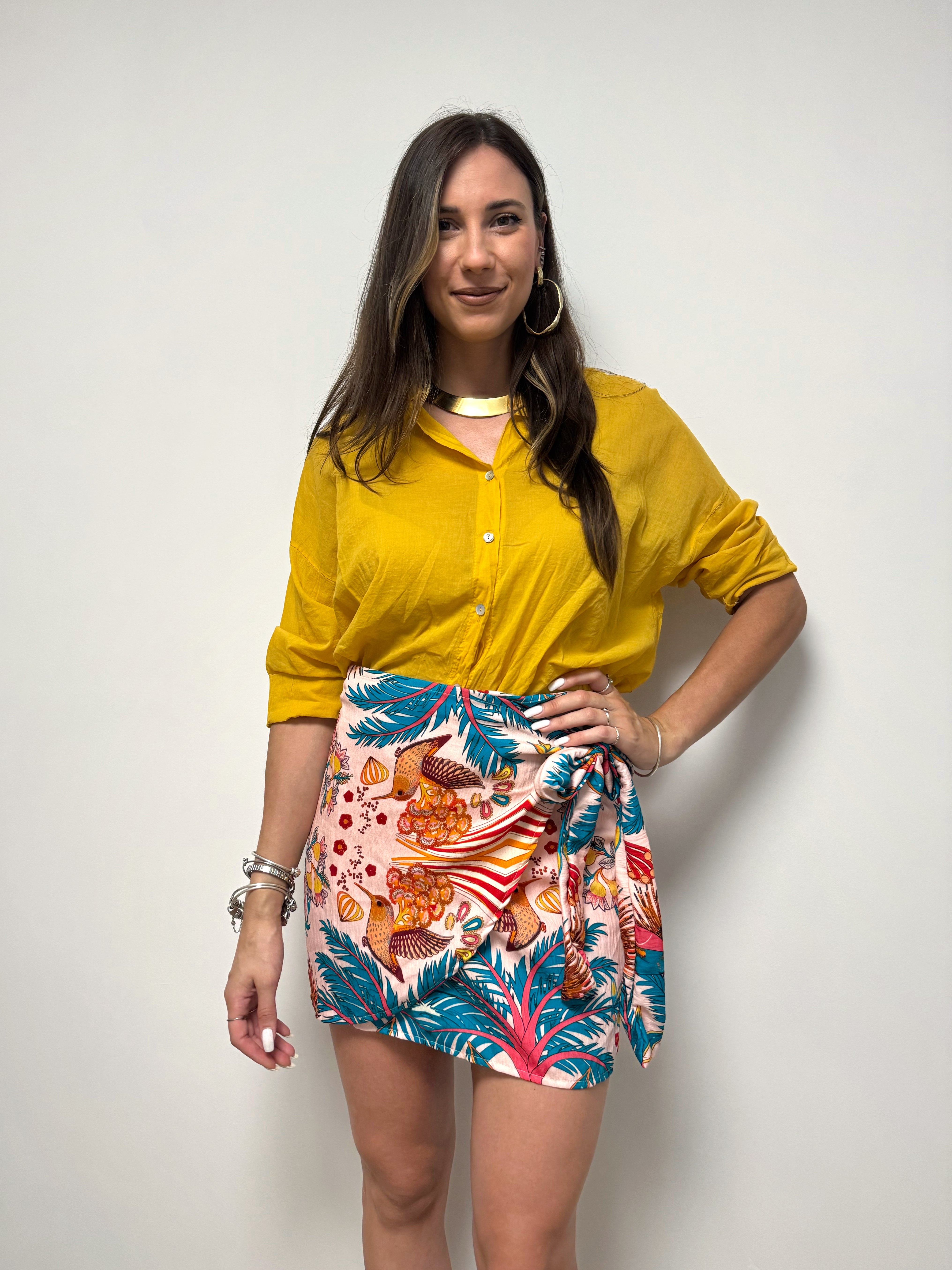 Camicia MERIDA senape
