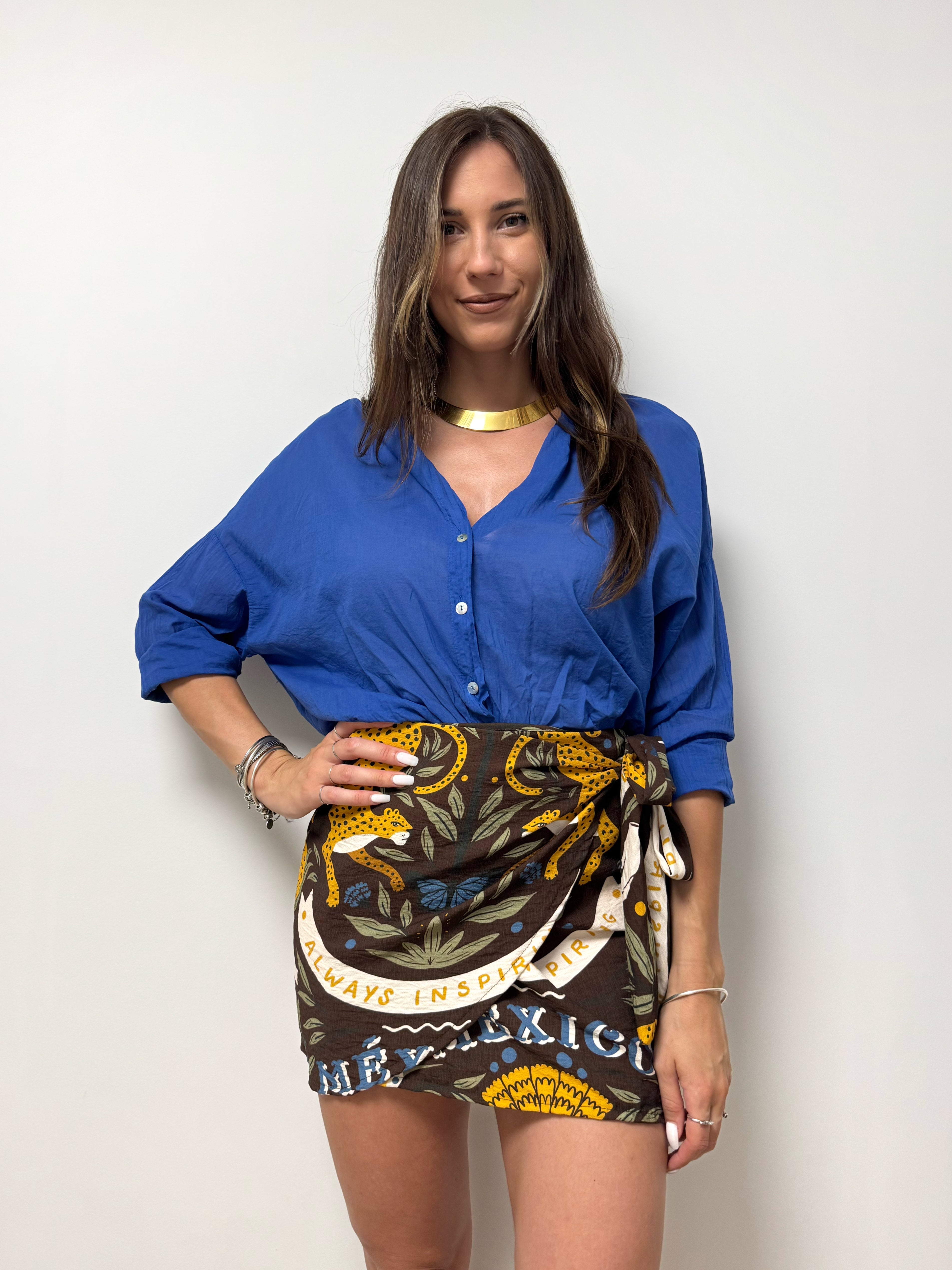 Camicia MERIDA blu royal