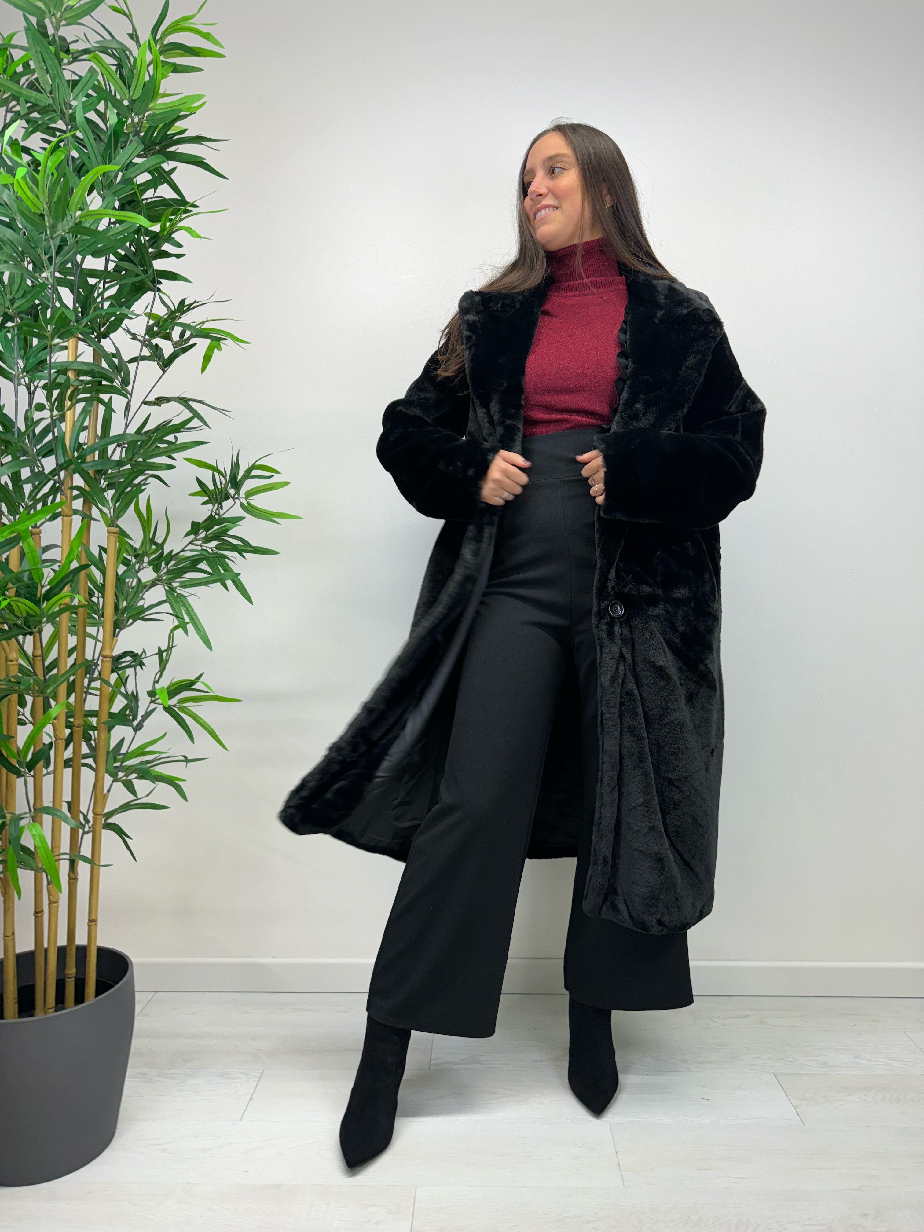 Eco pelliccia NORTH POLE nera