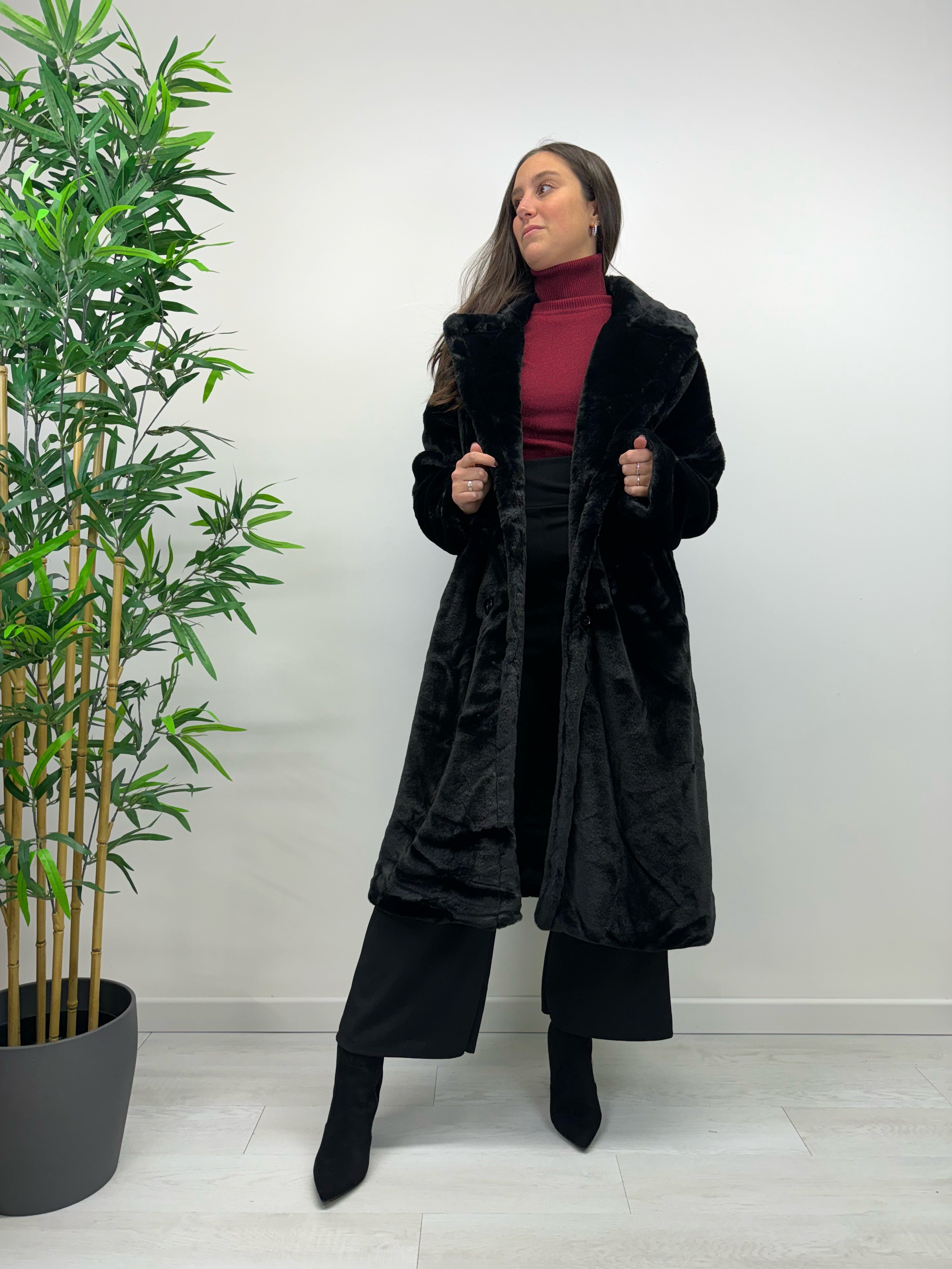 Eco pelliccia NORTH POLE nera