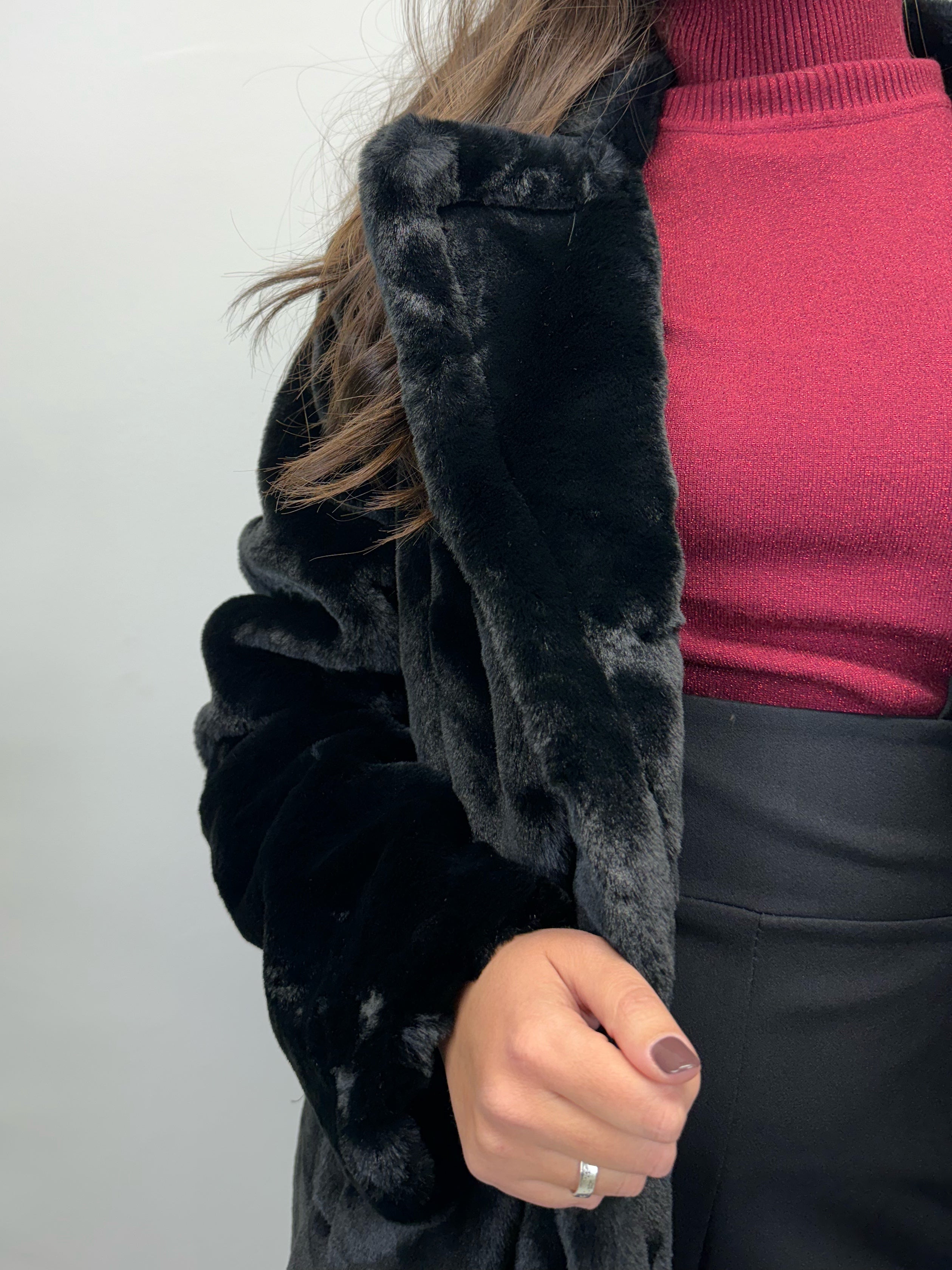 Eco pelliccia NORTH POLE nera