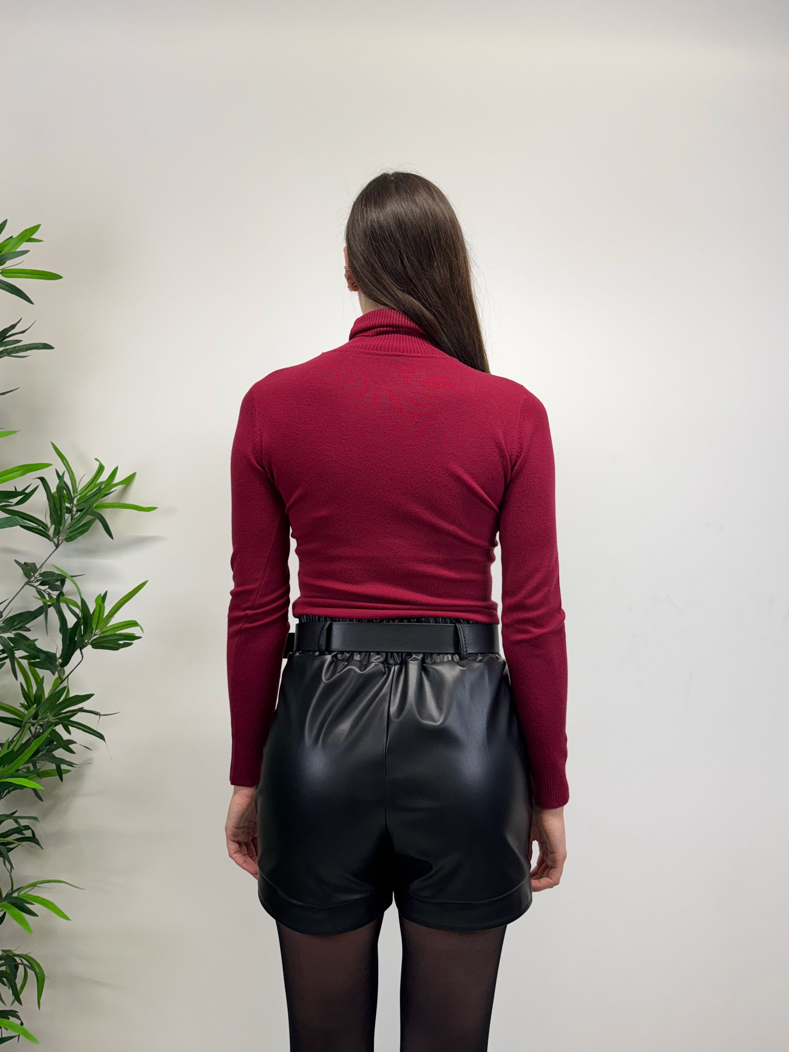 Shorts in ecopelle