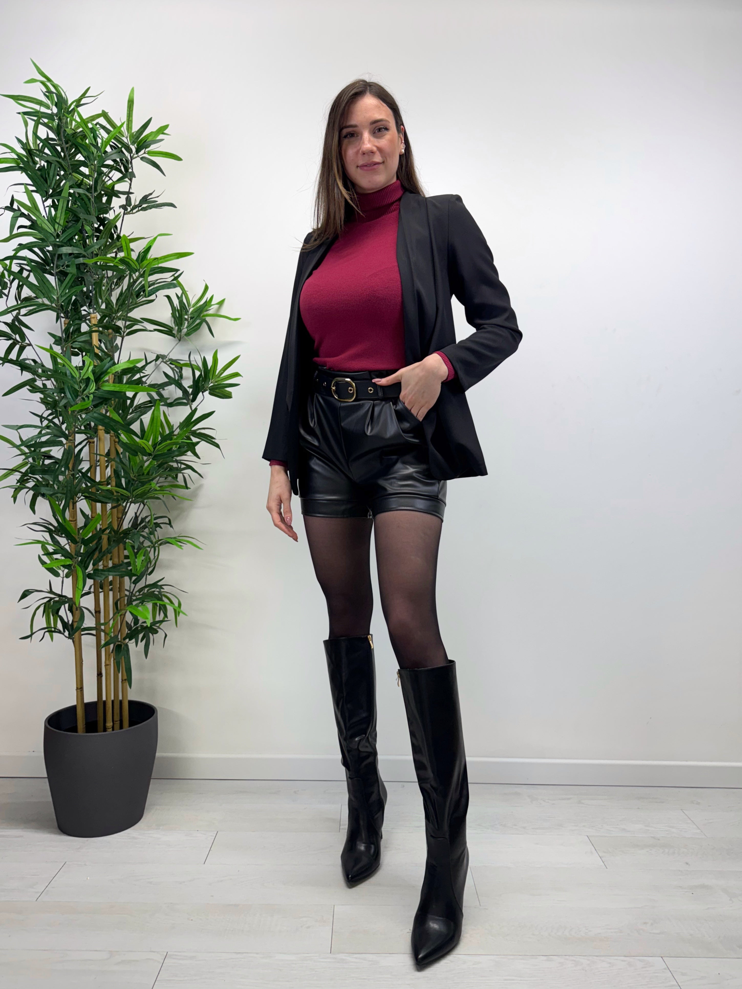 Shorts in ecopelle