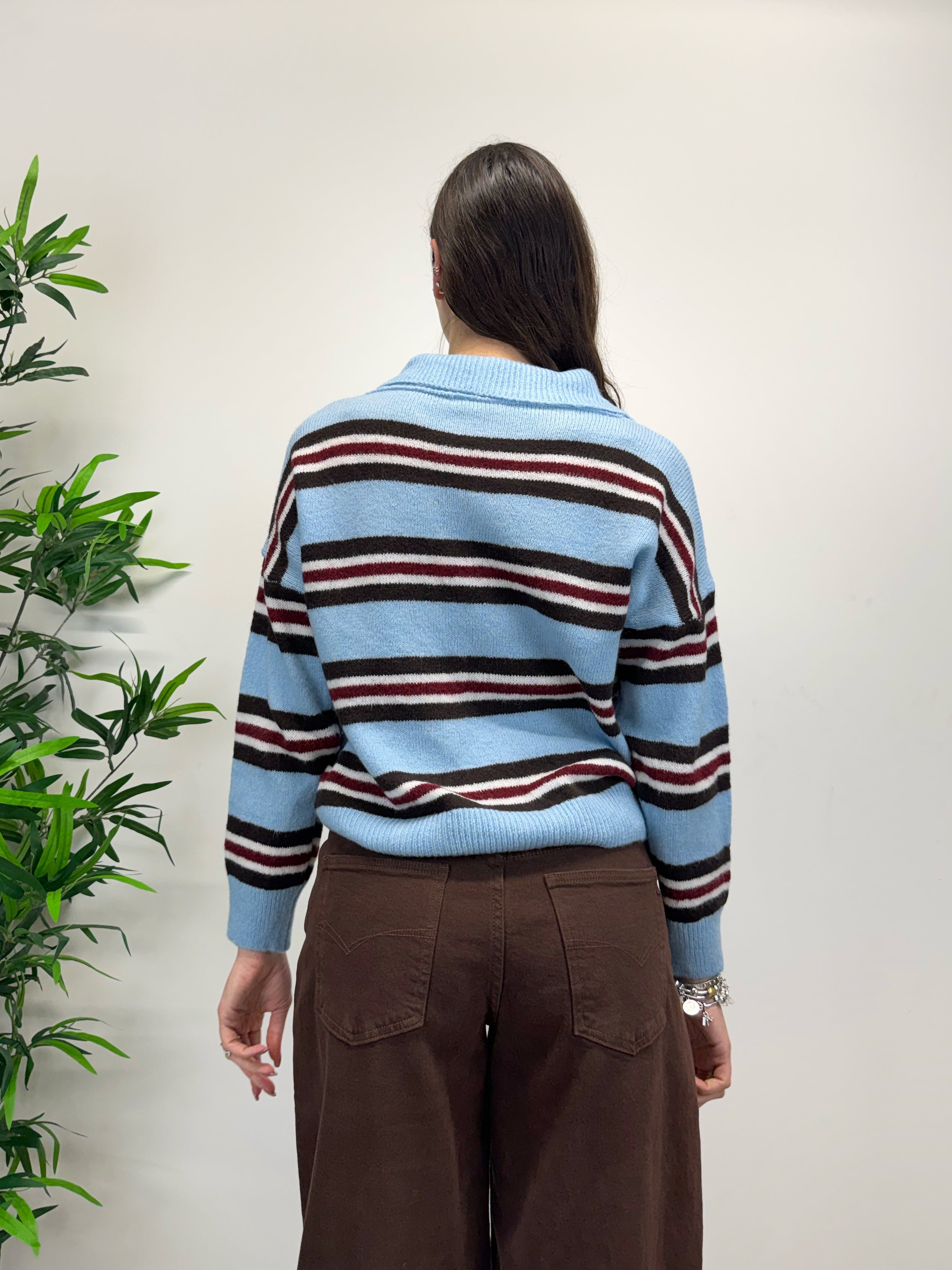 Polo in maglina celeste