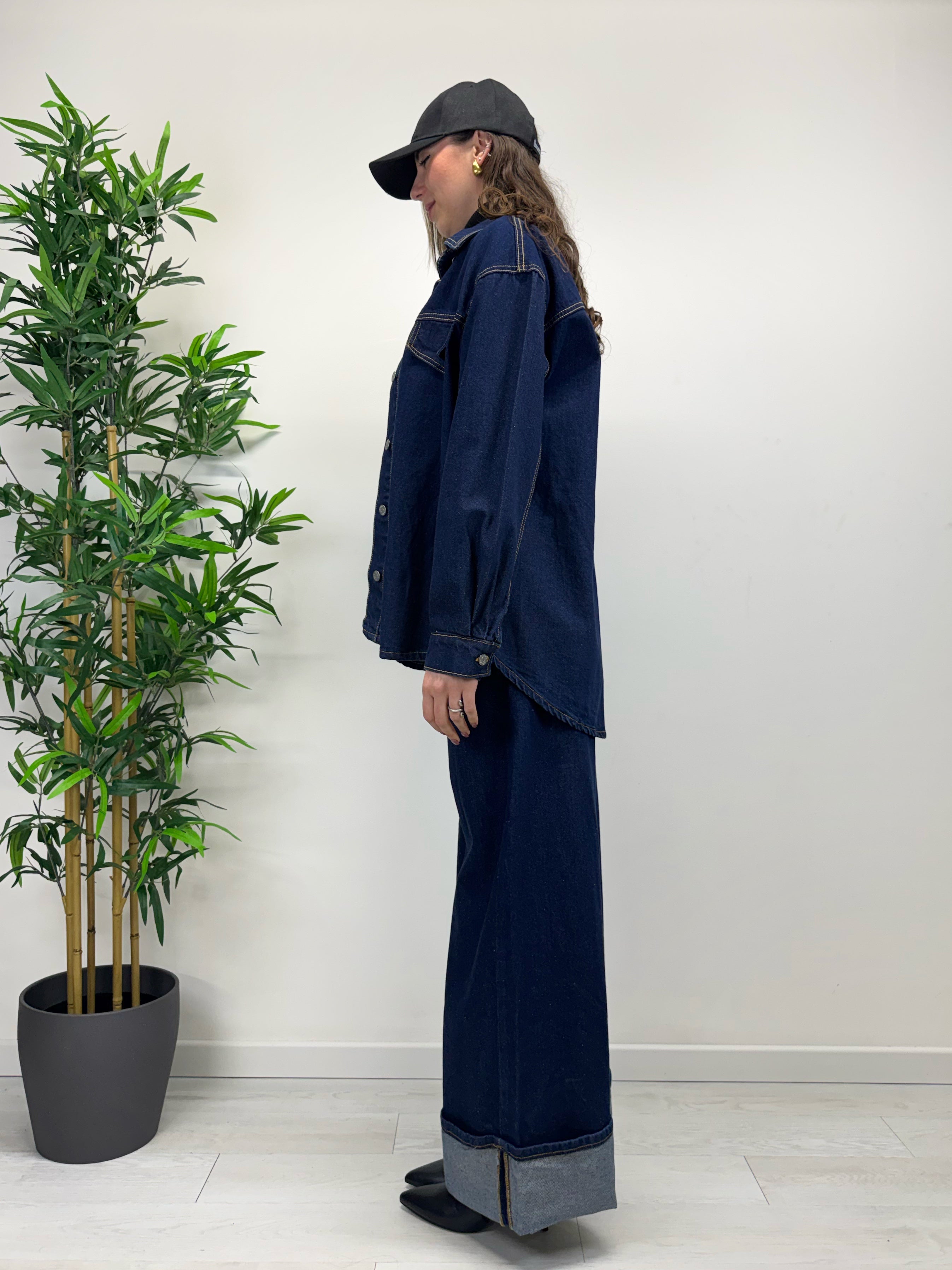 Completo denim scuro