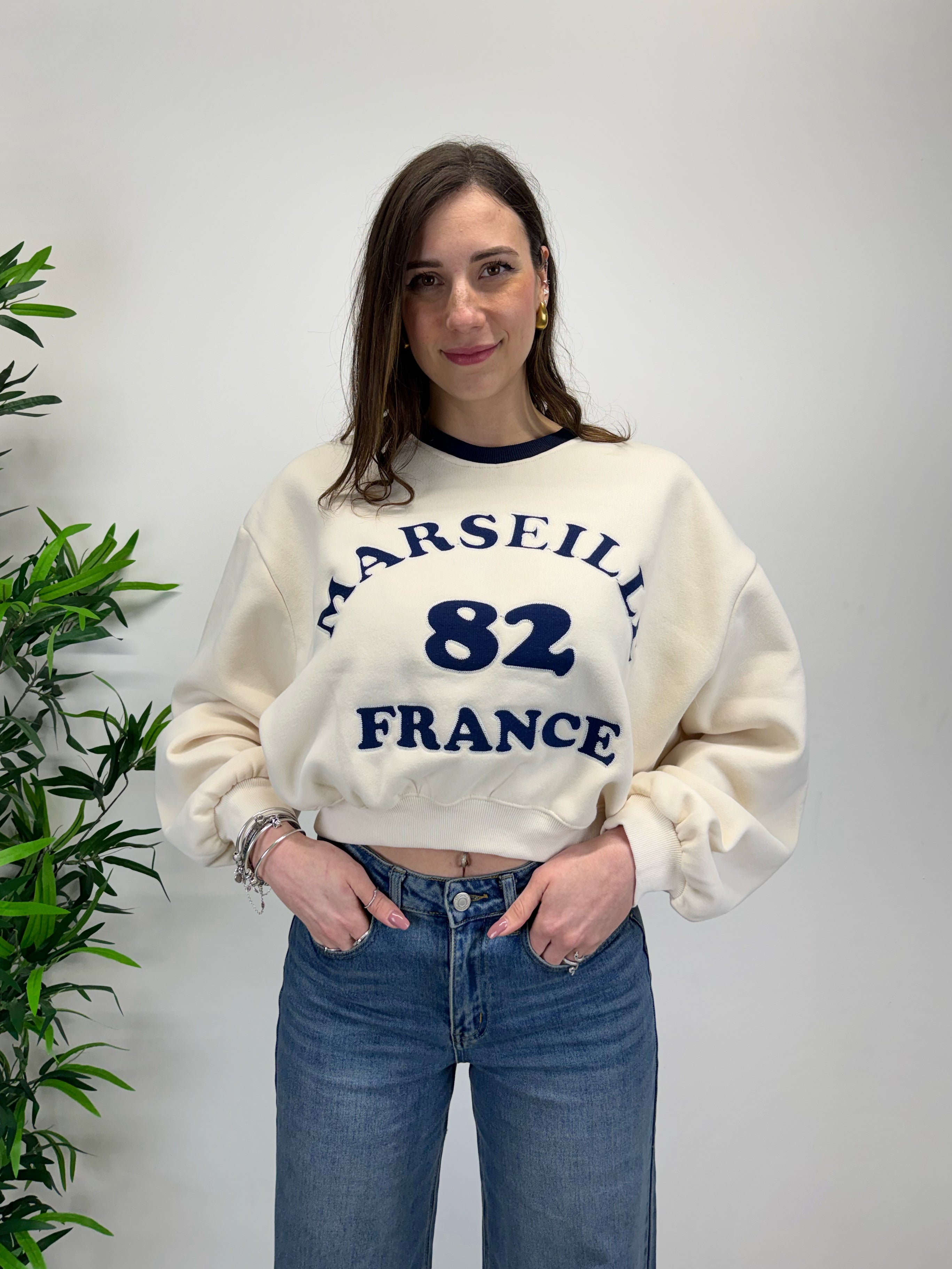 Felpa MARSIGLIA crema