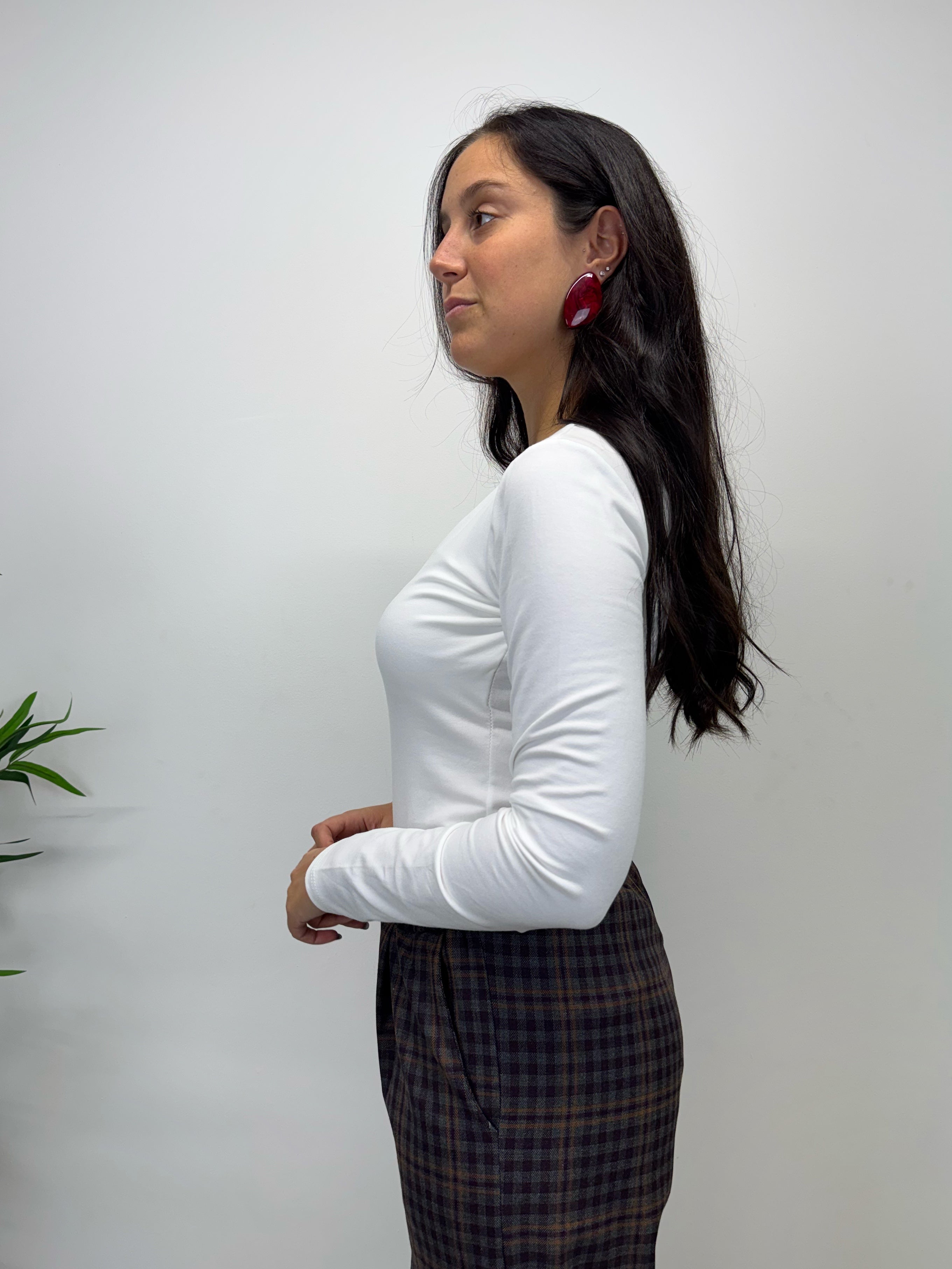 Top basico manica lunga +colori