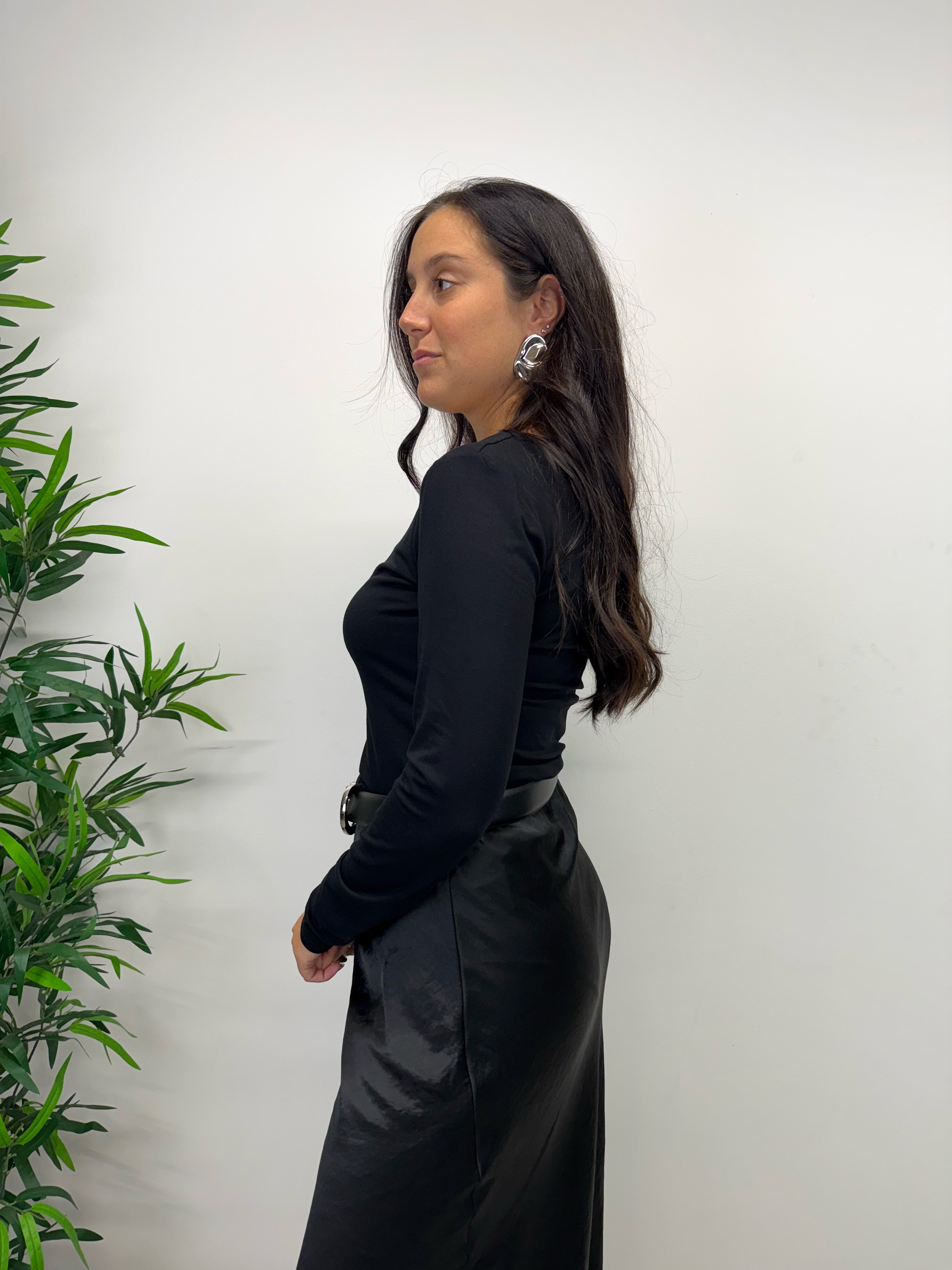 Top basico manica lunga +colori