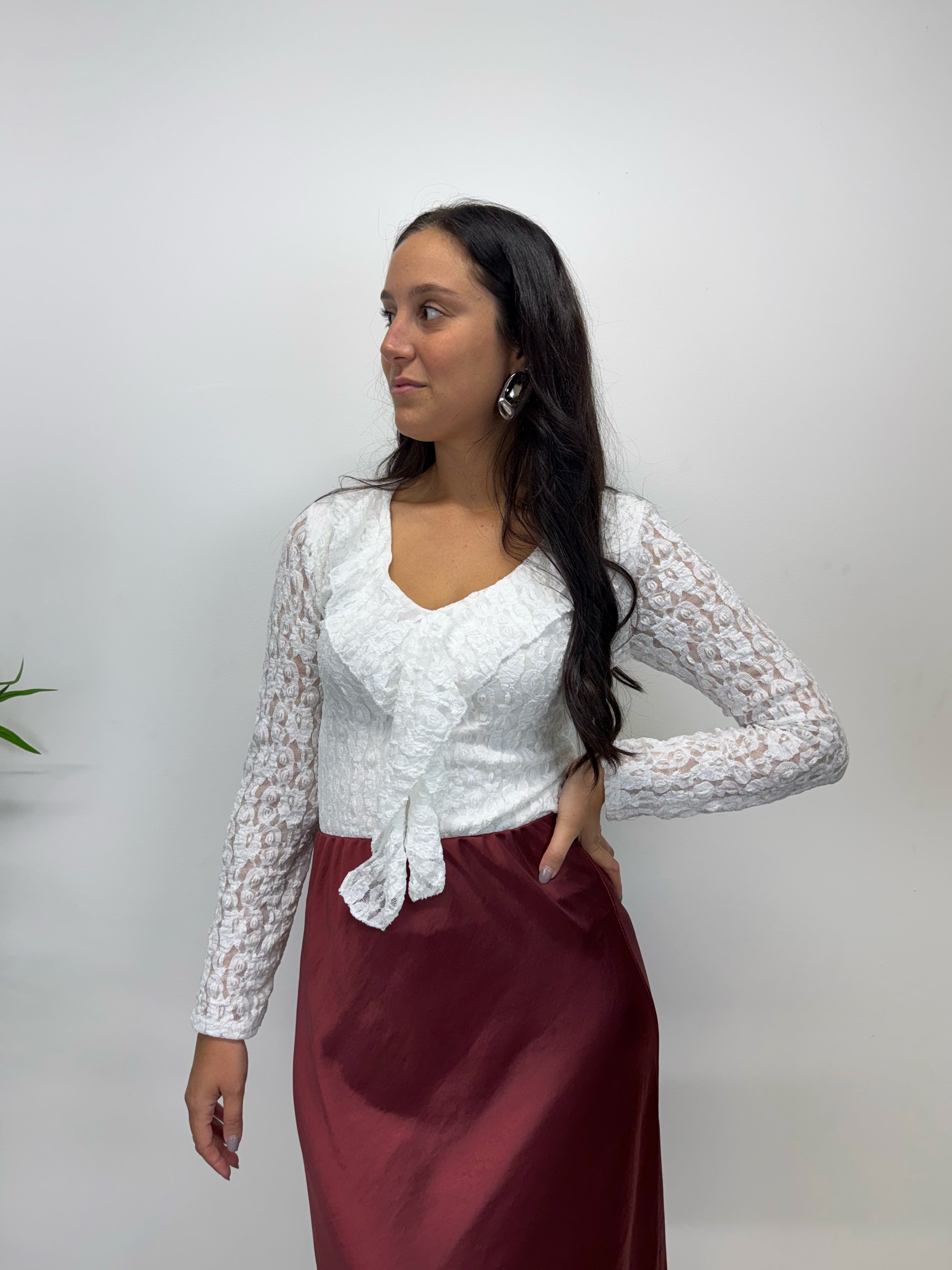 Top in pizzo +colori