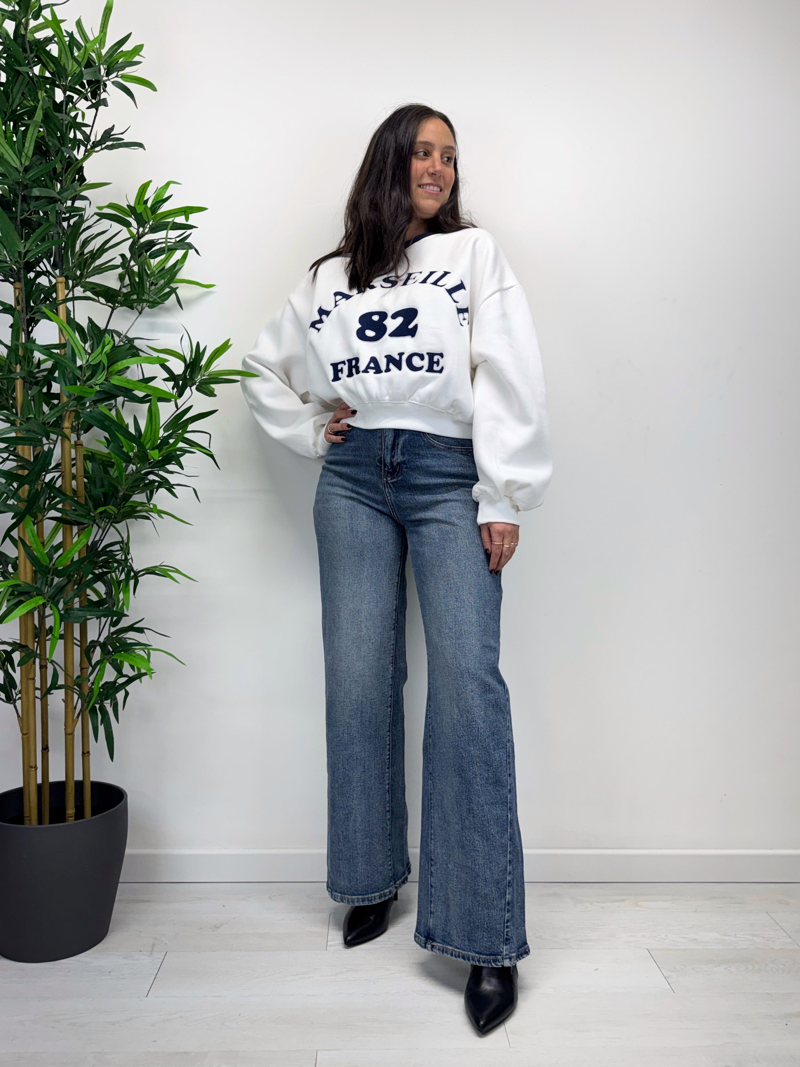 Felpa MARSIGLIA bianca