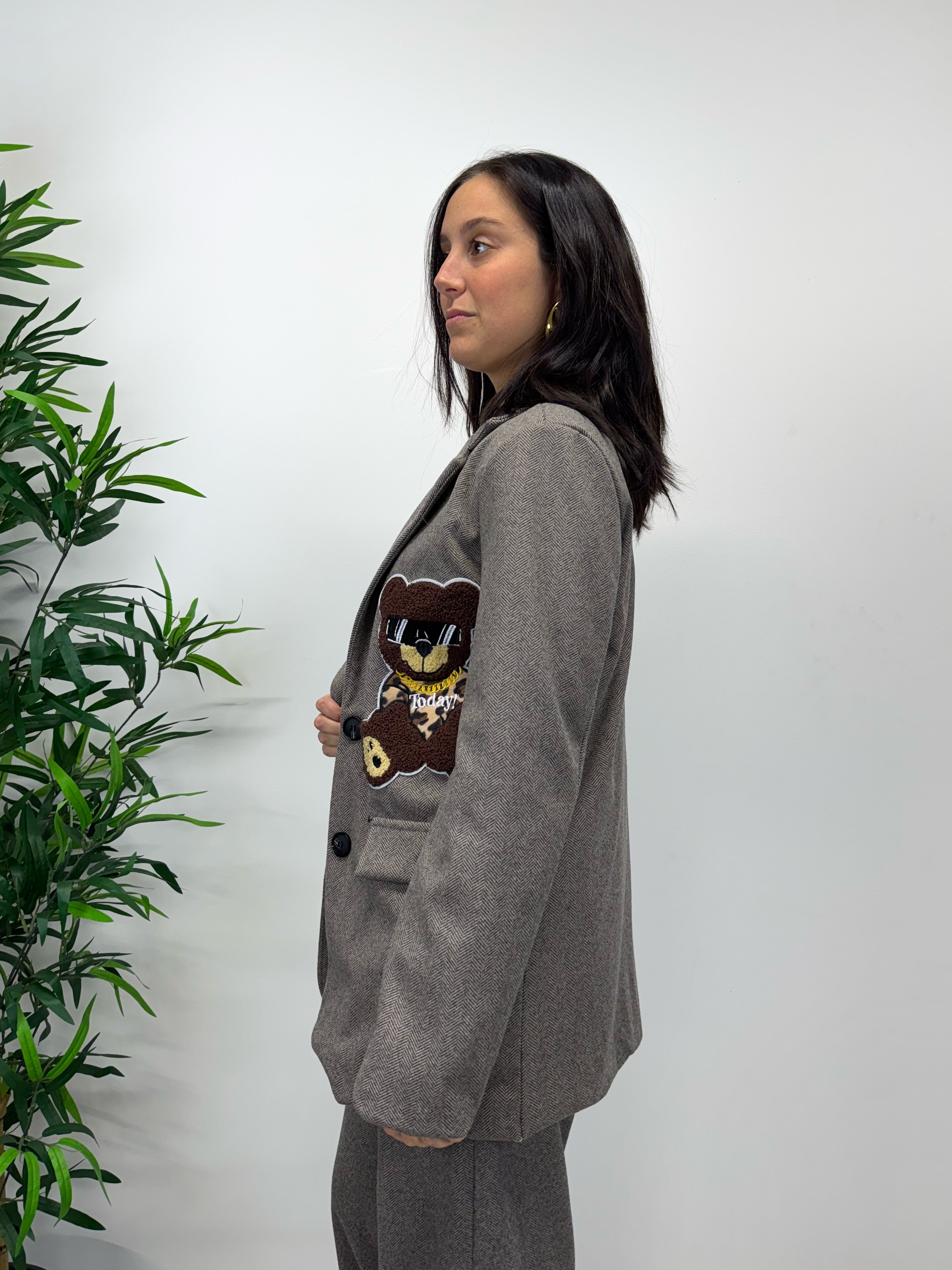 Giacca spigata TEDDY +colori