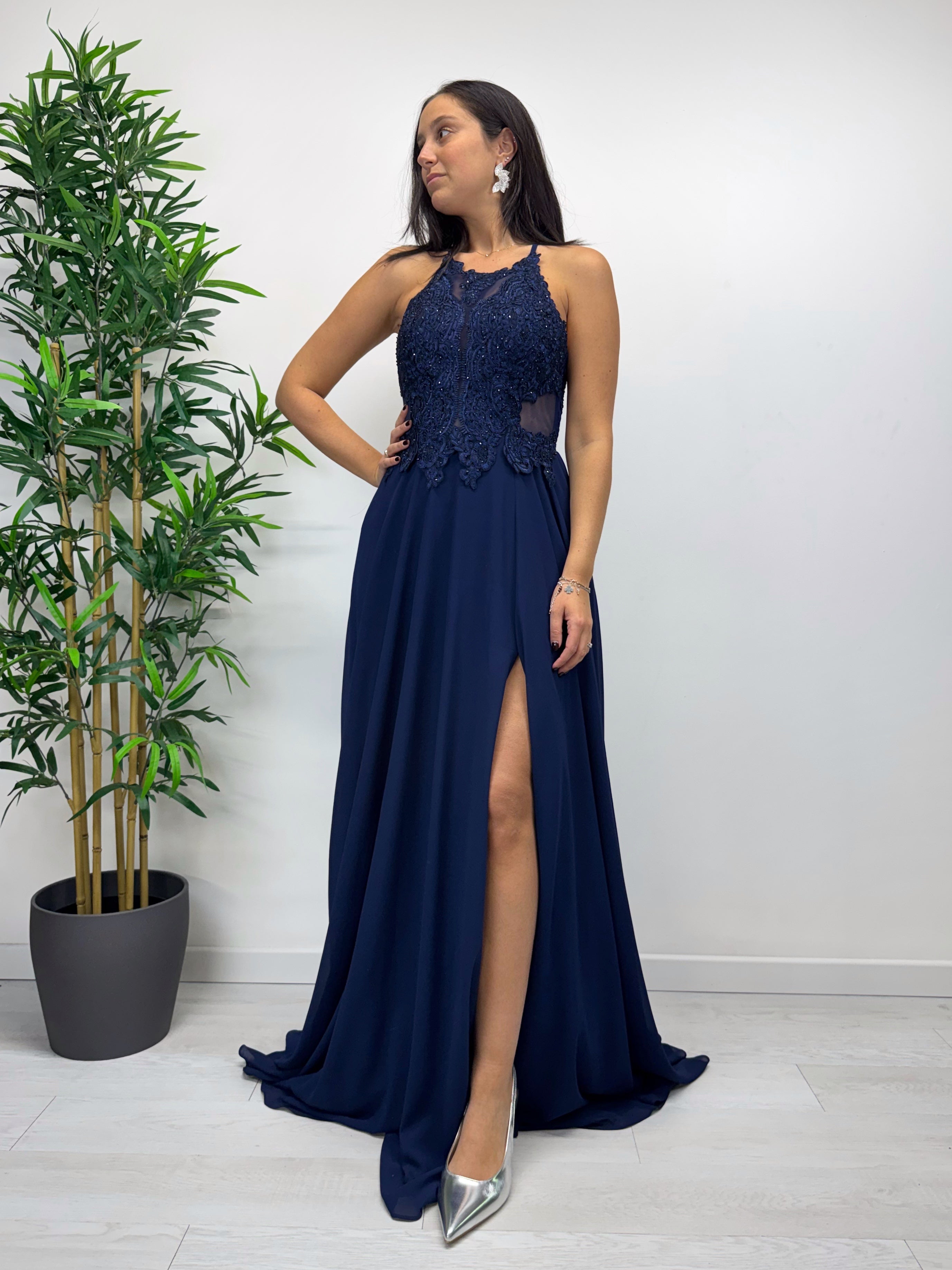 Abito ORTENSIA blu navy