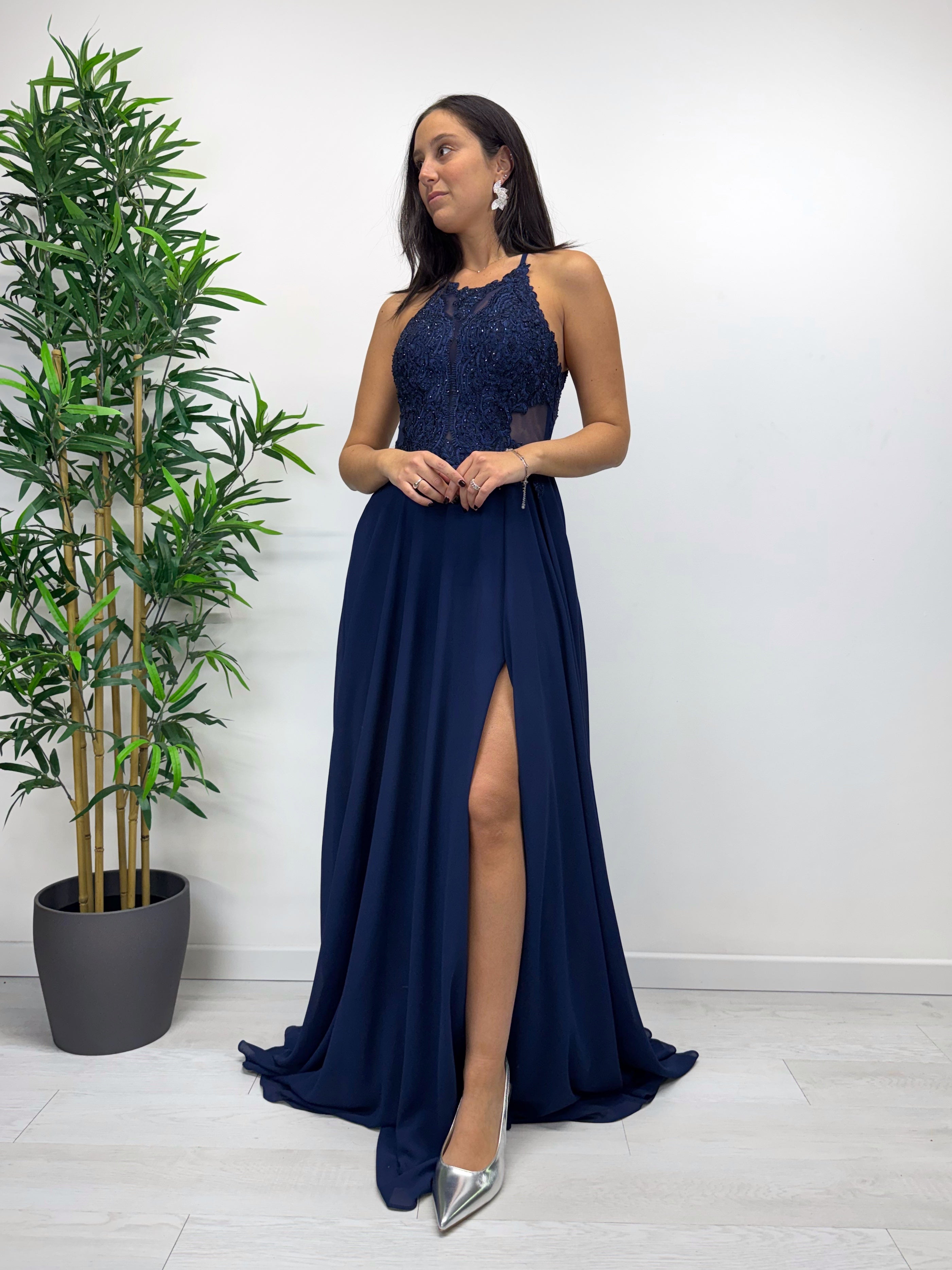 Abito ORTENSIA blu navy