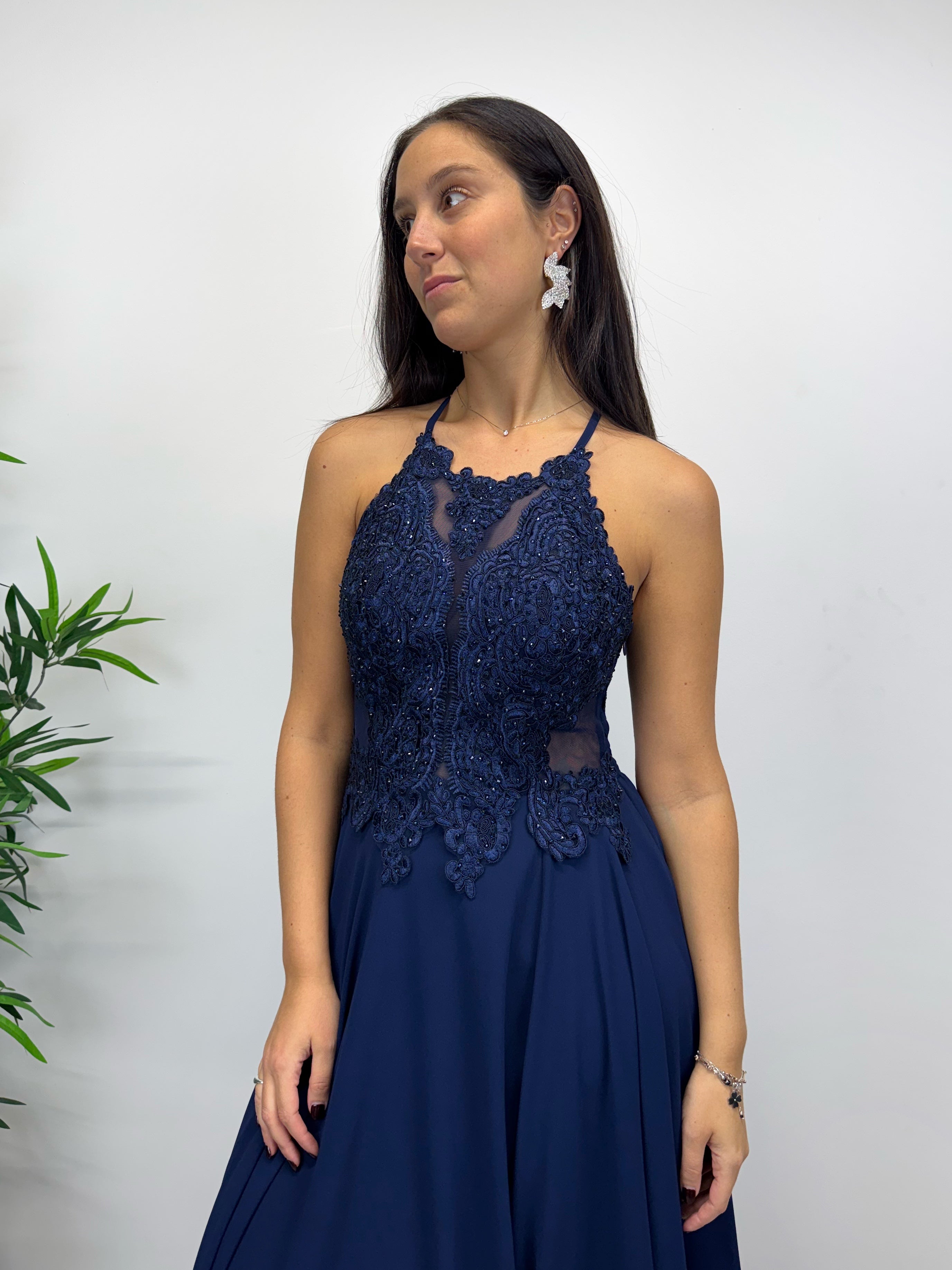 Abito ORTENSIA blu navy