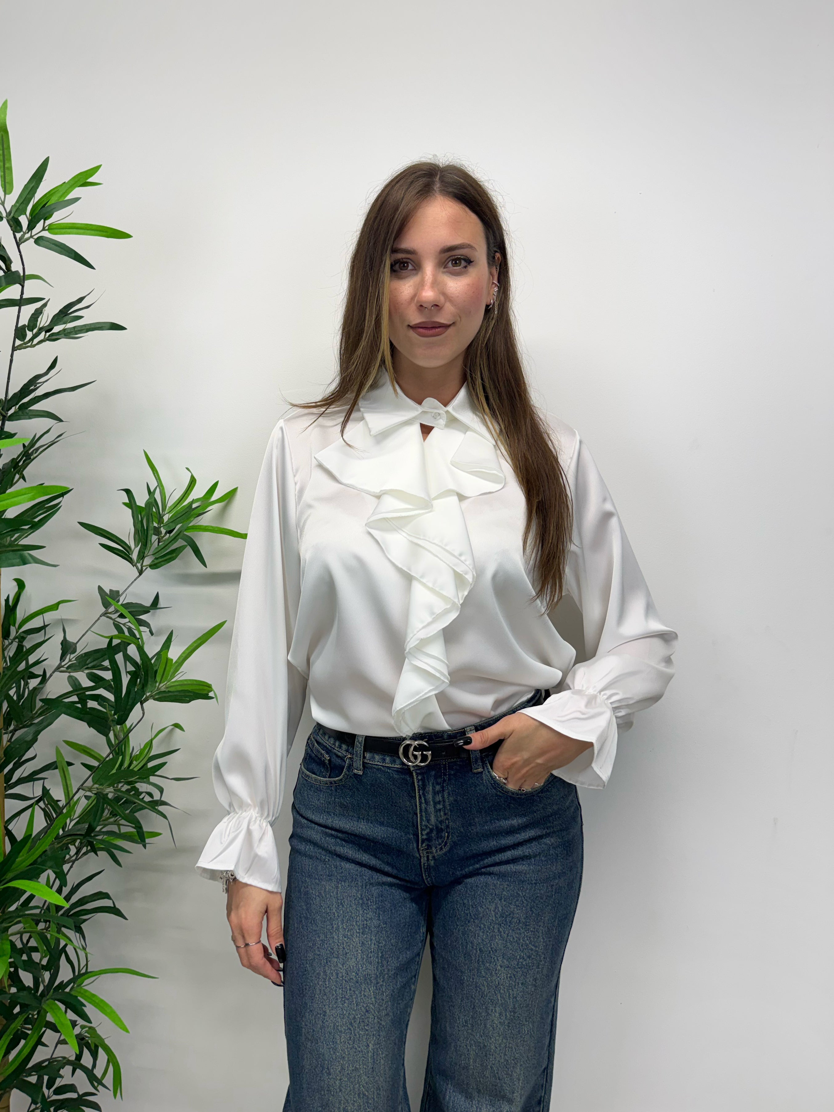 Blusa fru fru +colori