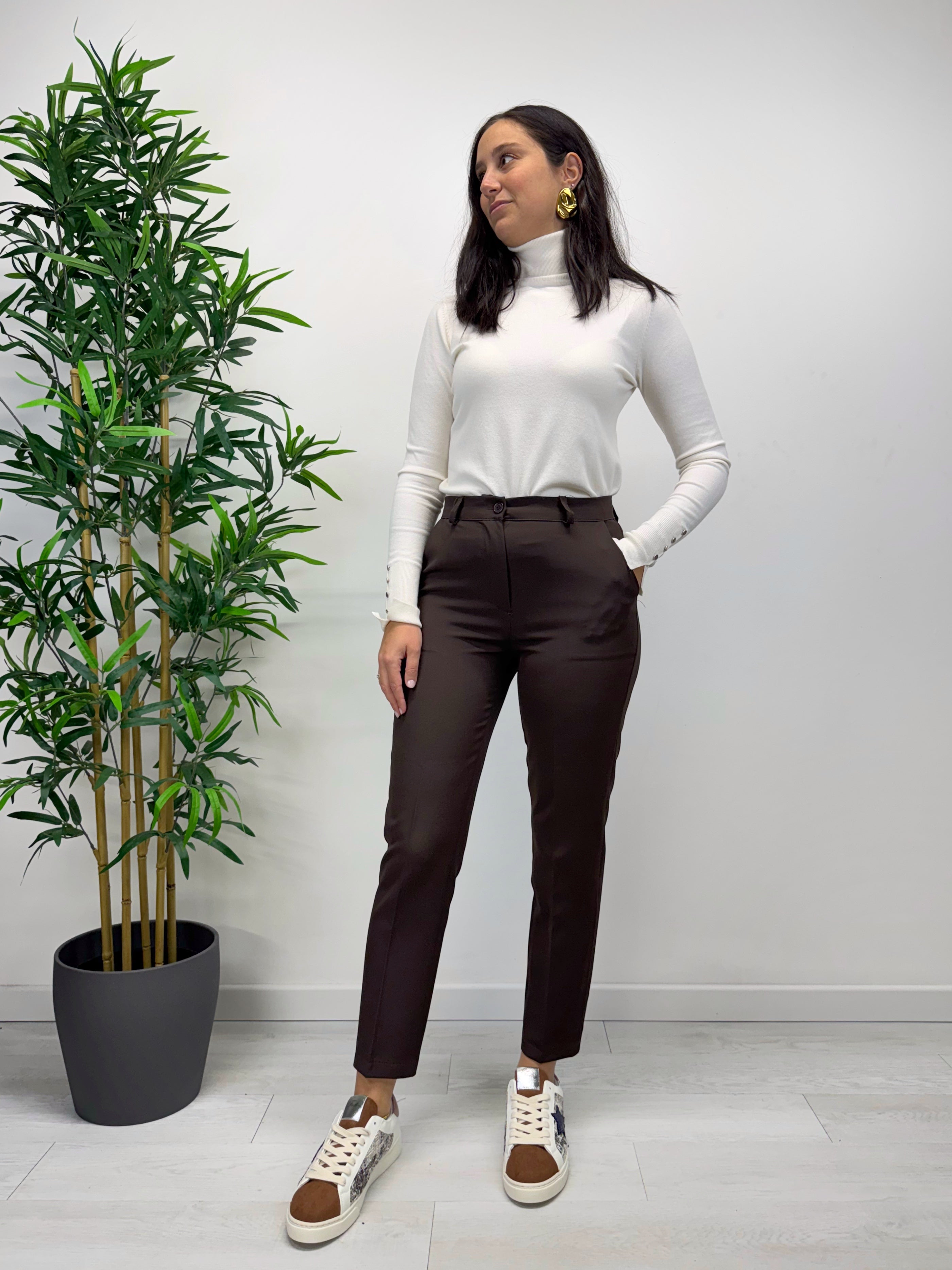 Pantaloni MARGARET caffè