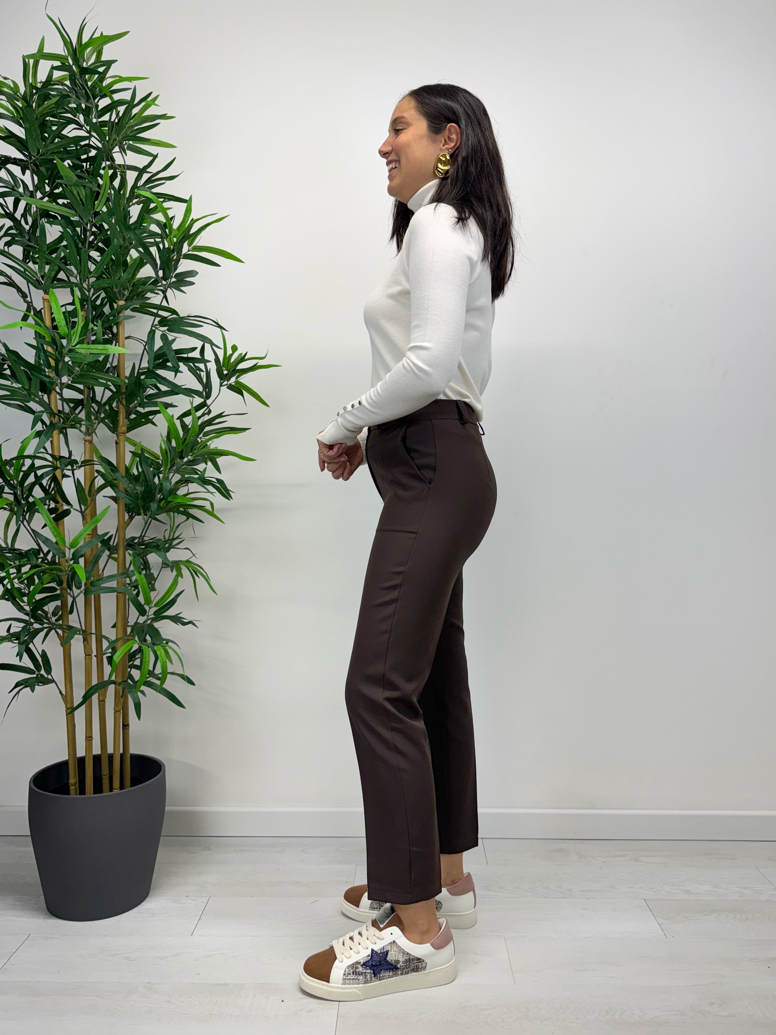 Pantaloni MARGARET caffè