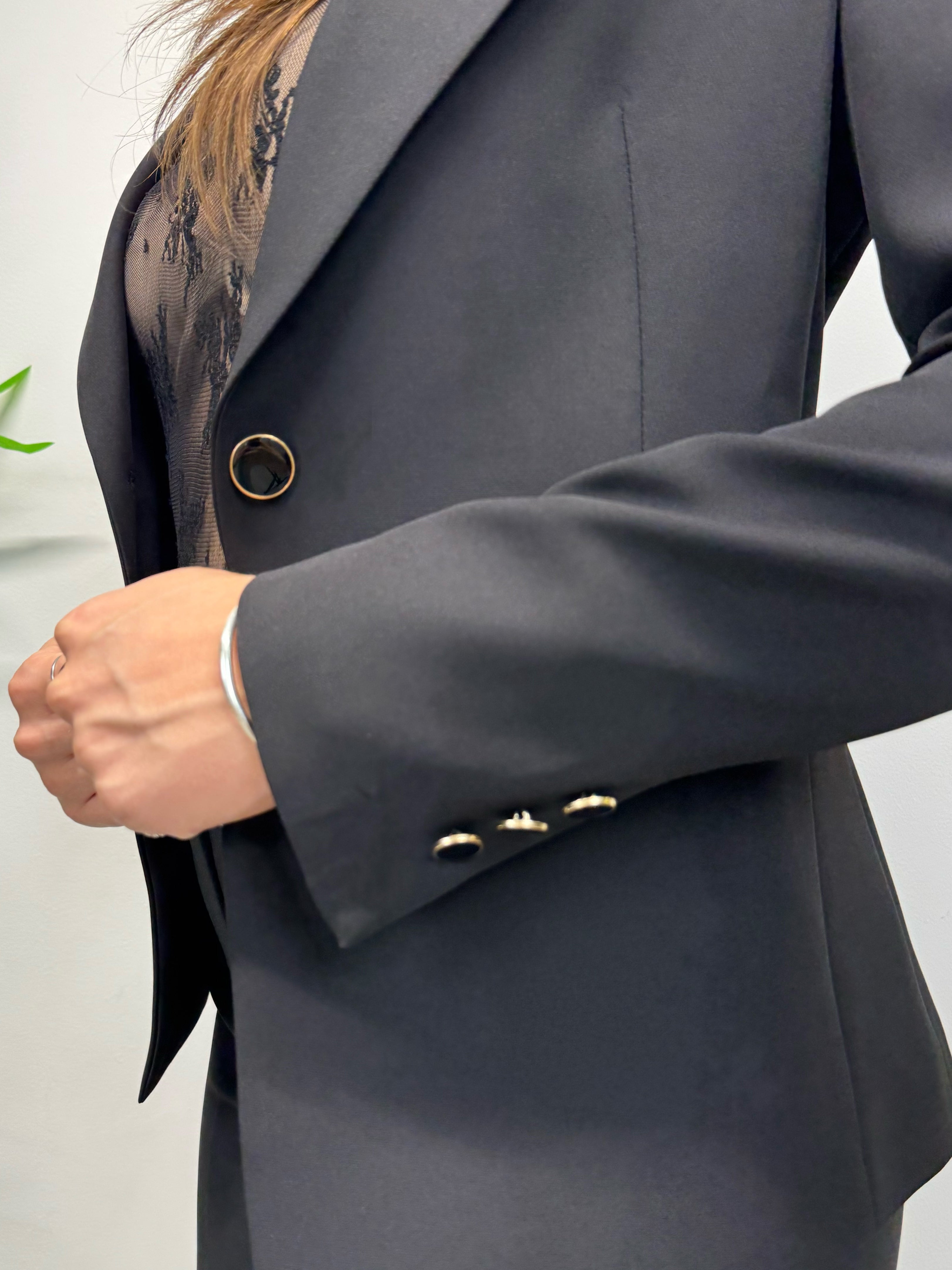 Giacca slim kikisix con bottone smaltato