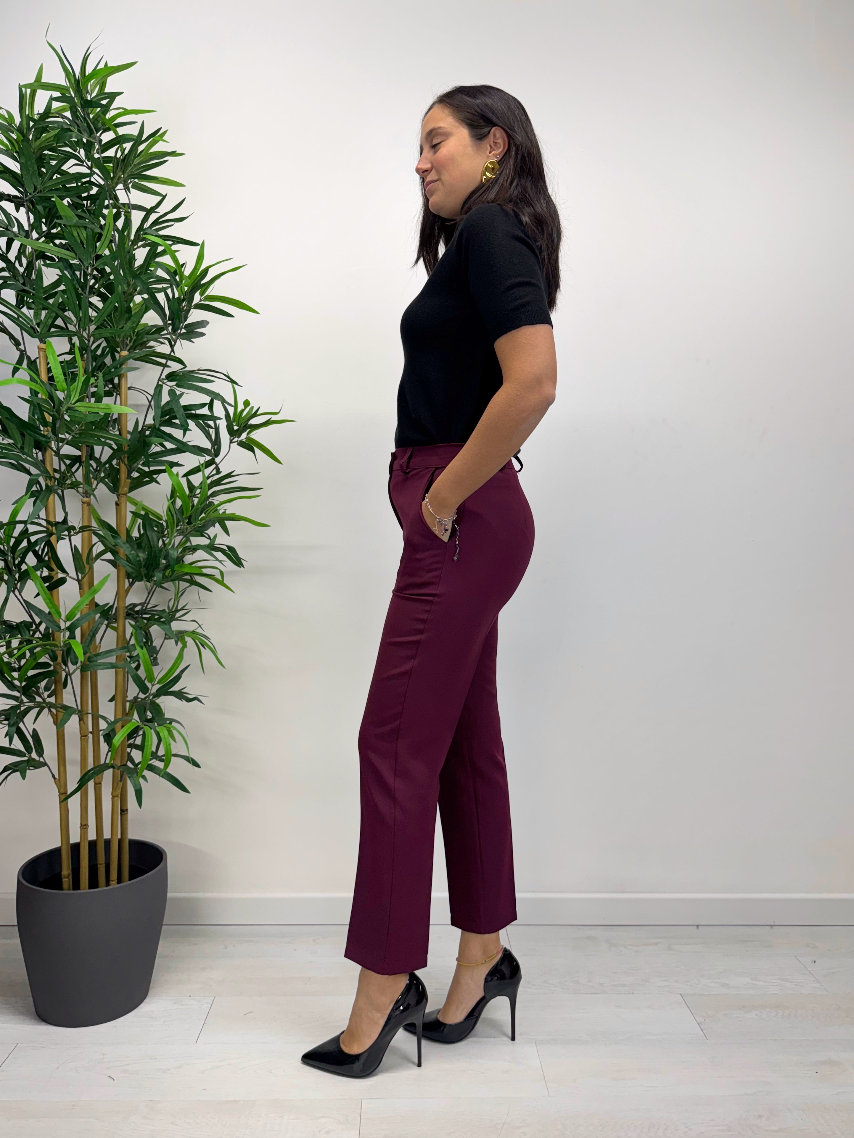 Pantaloni MARGARET vino