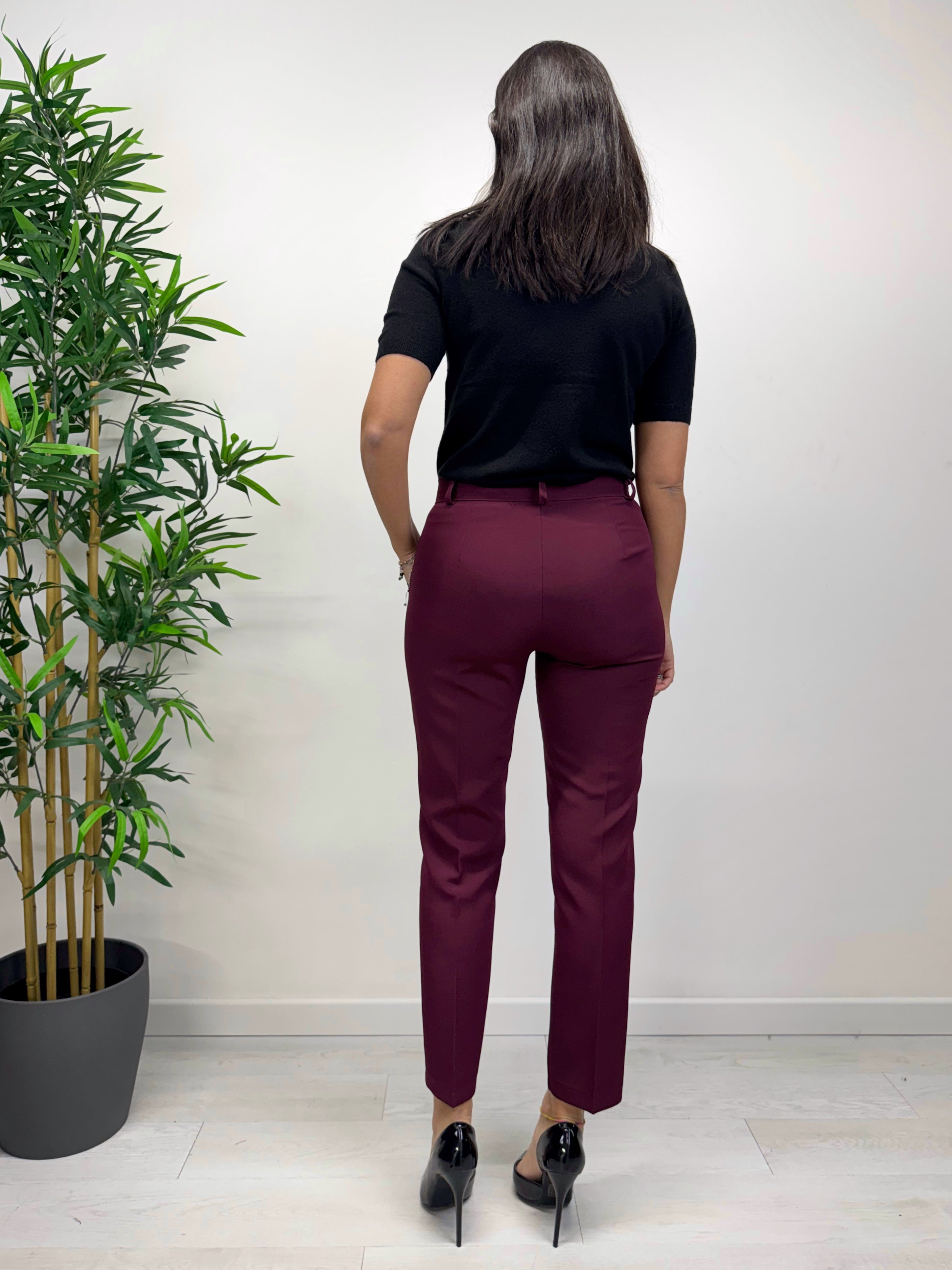 Pantaloni MARGARET vino