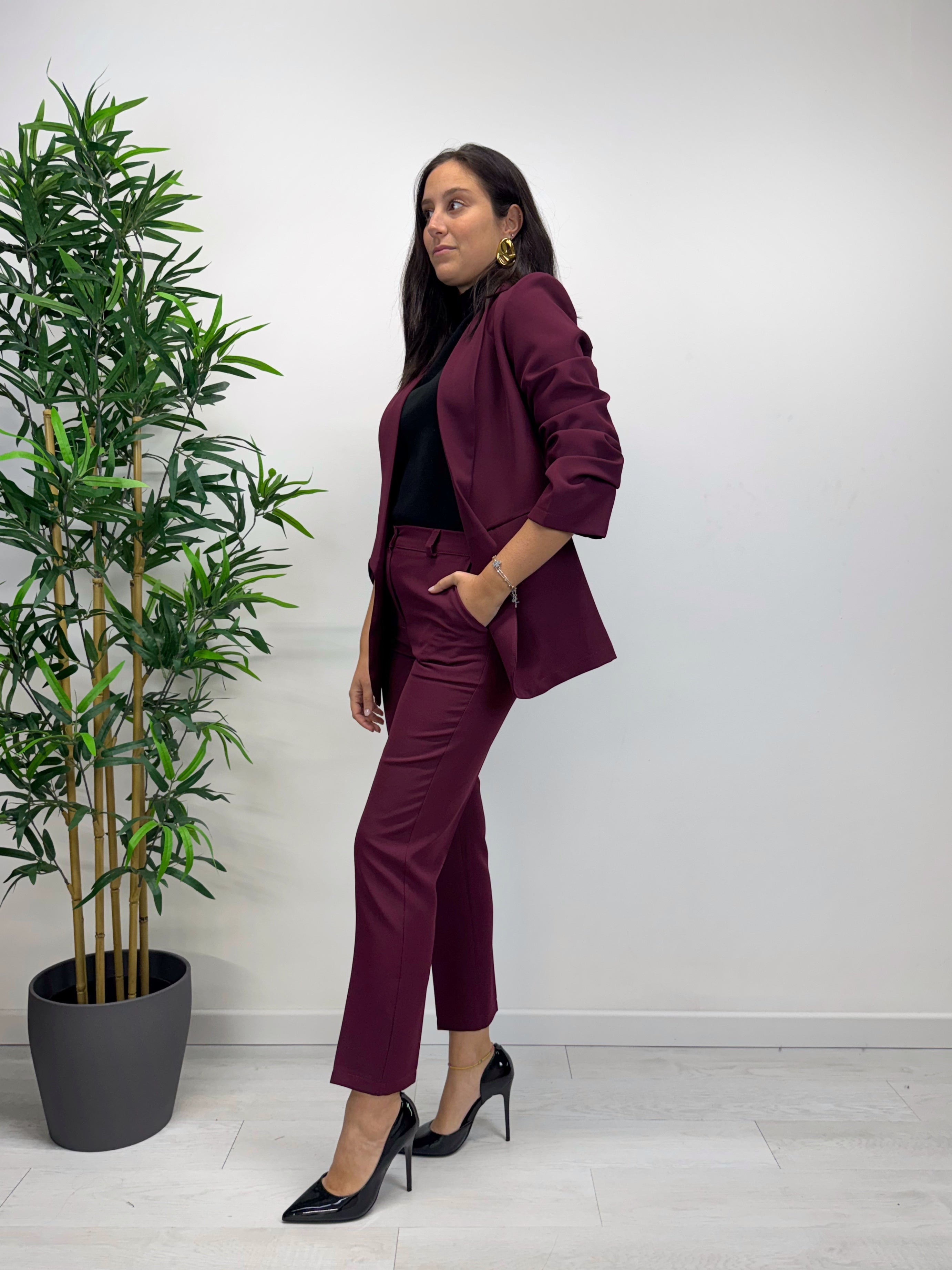 Pantaloni MARGARET vino