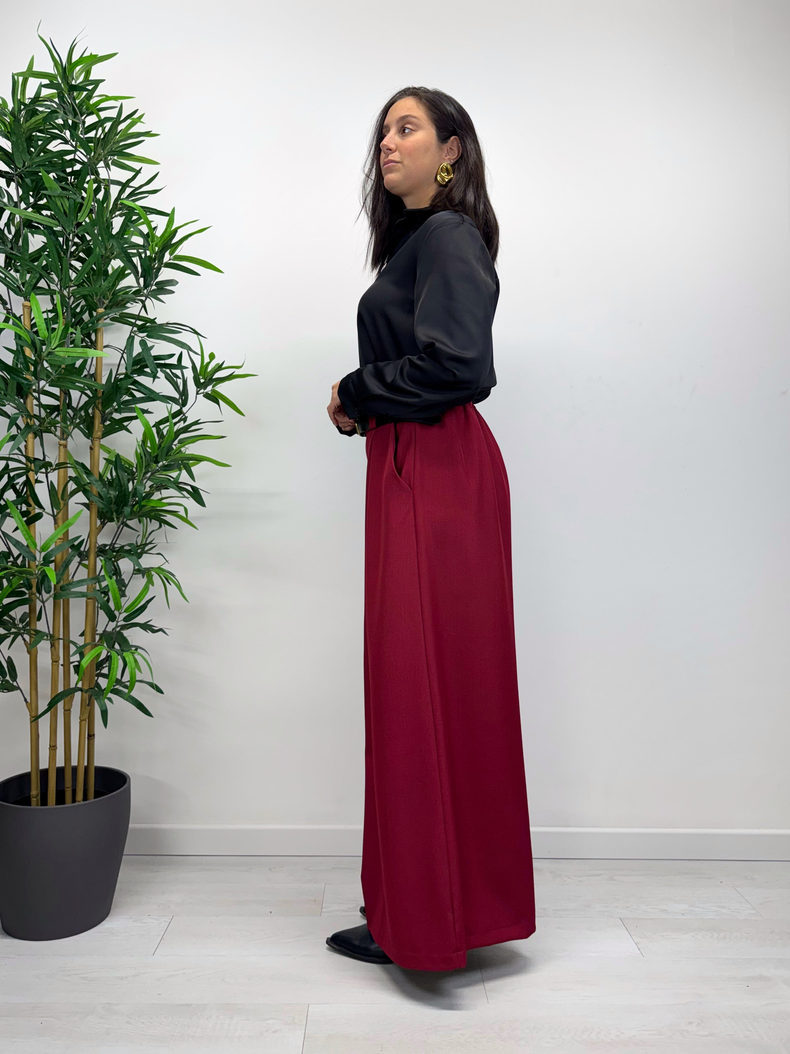 Pantaloni a palazzo ORION fragola