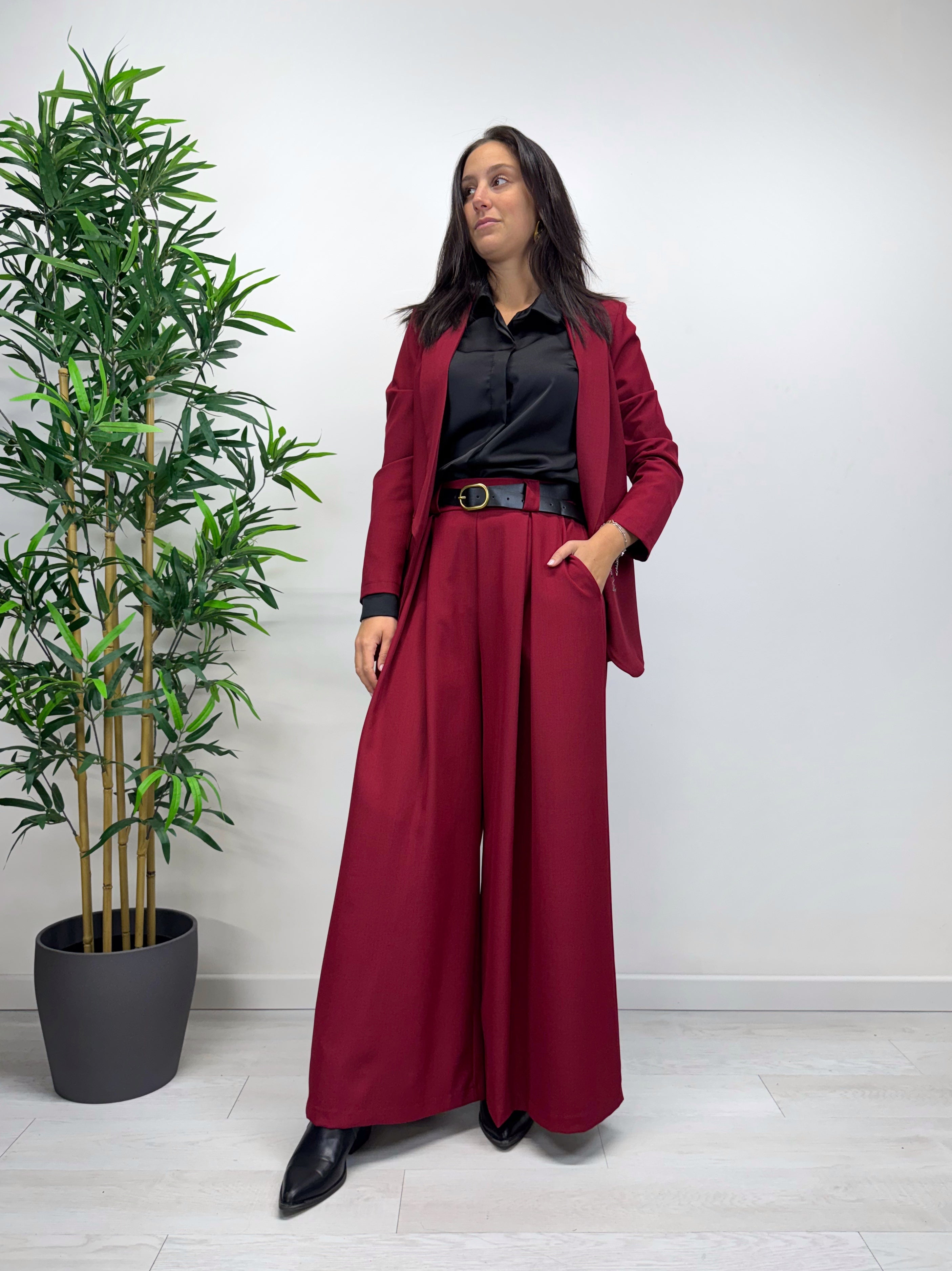 Pantaloni a palazzo ORION fragola