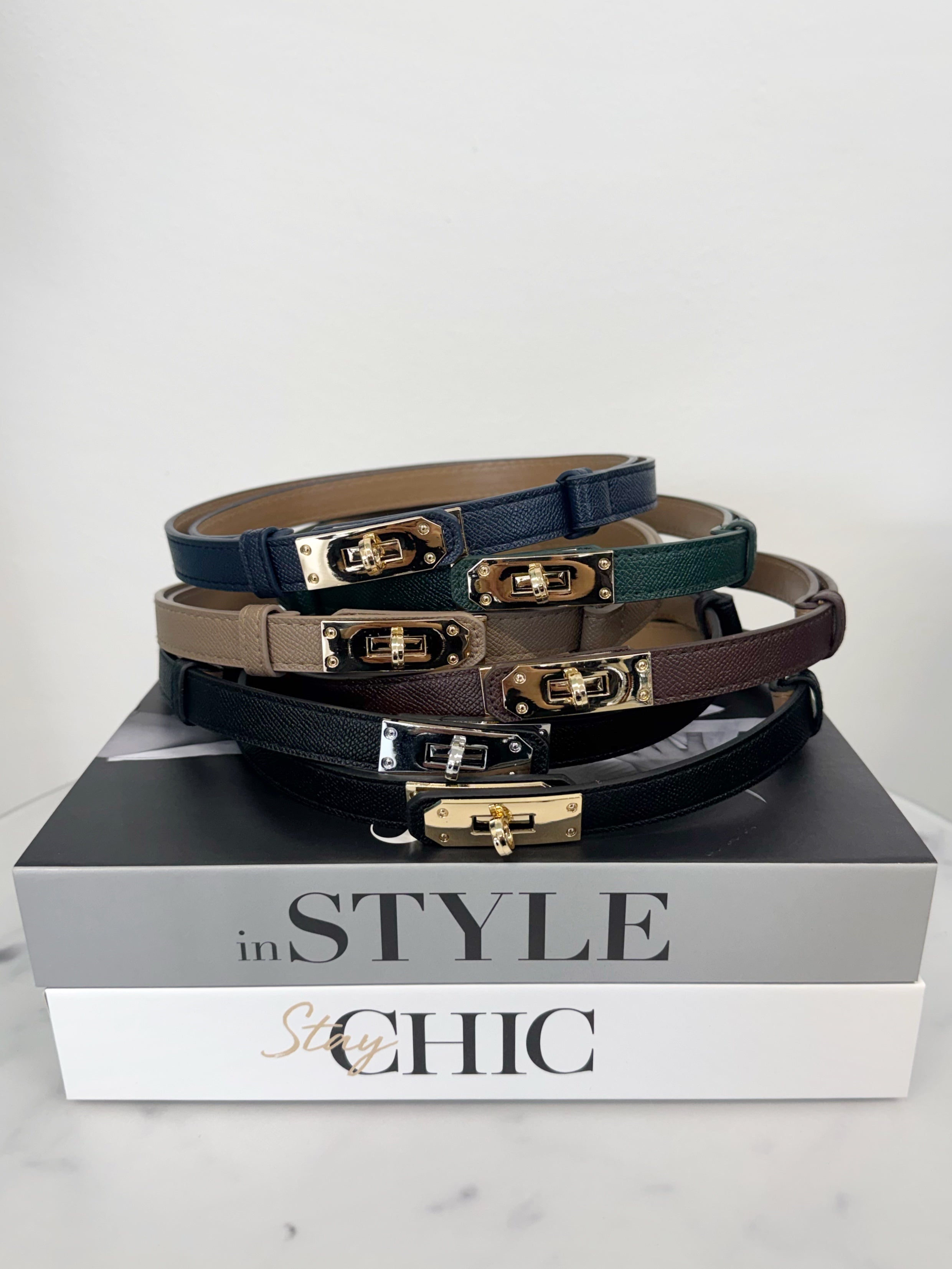 Cintura GLAMOUR simil pelle +colori