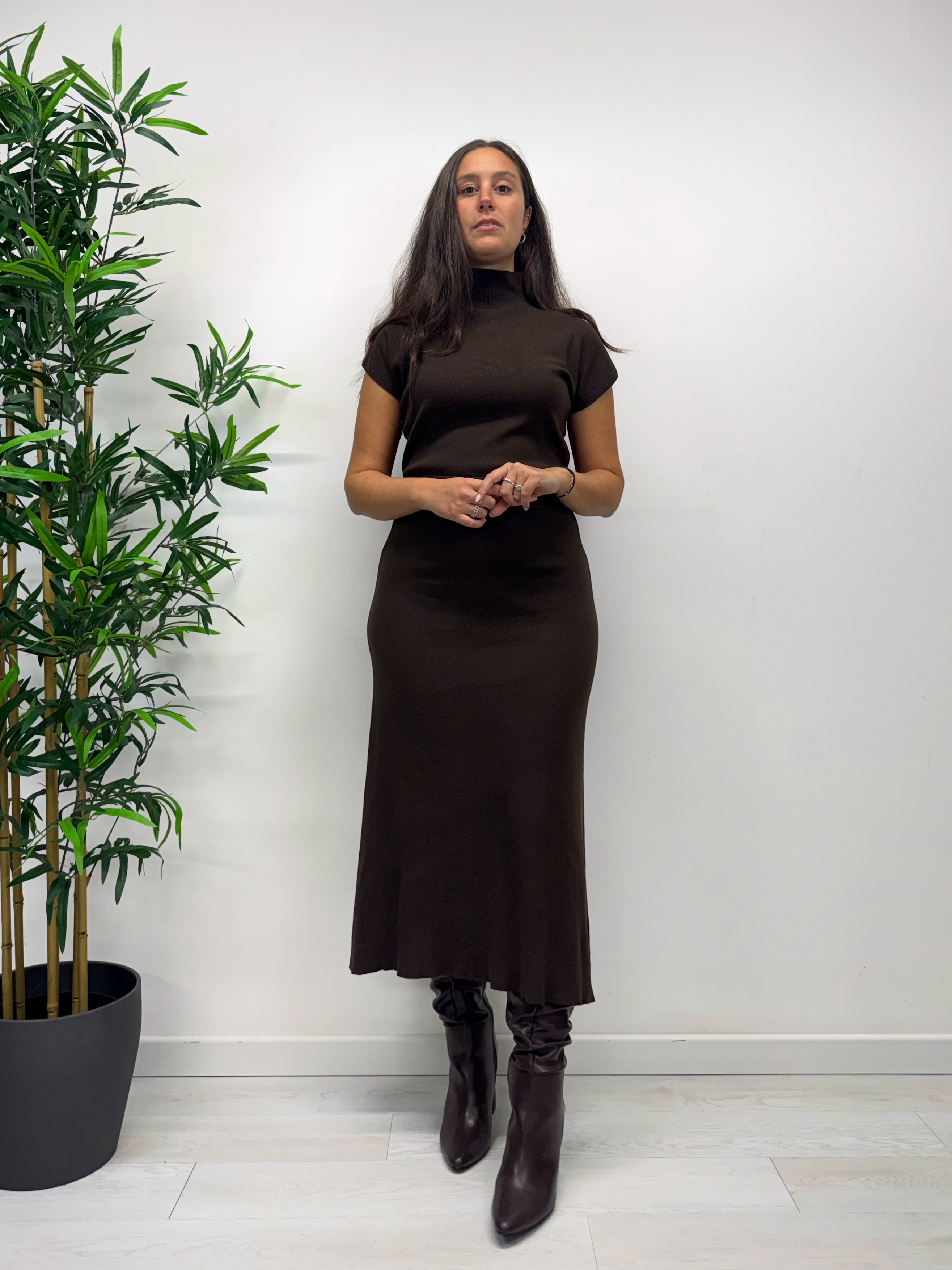 Coordinato in maglina moro