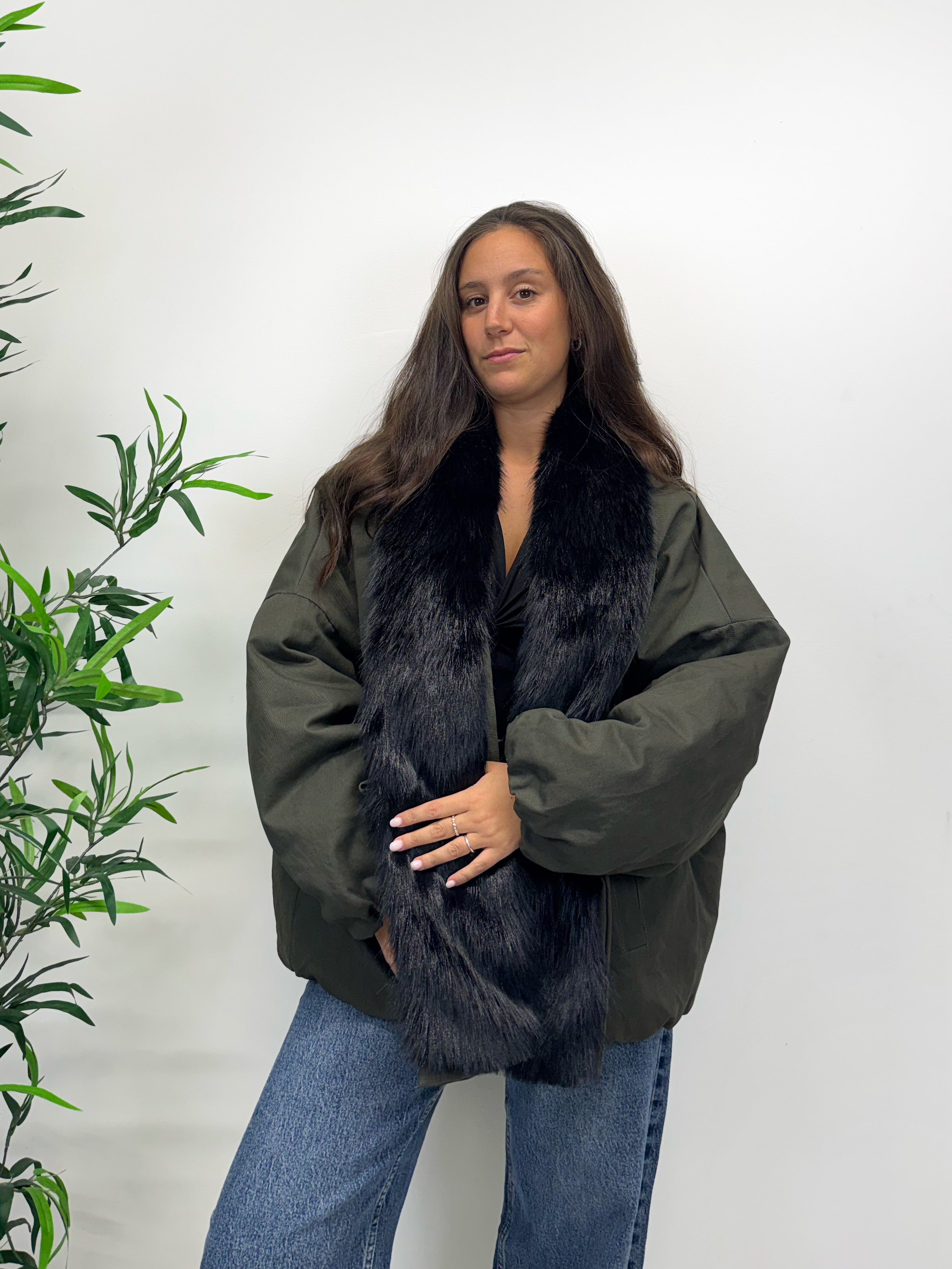 Bomber OVERSIZE kikisix militare
