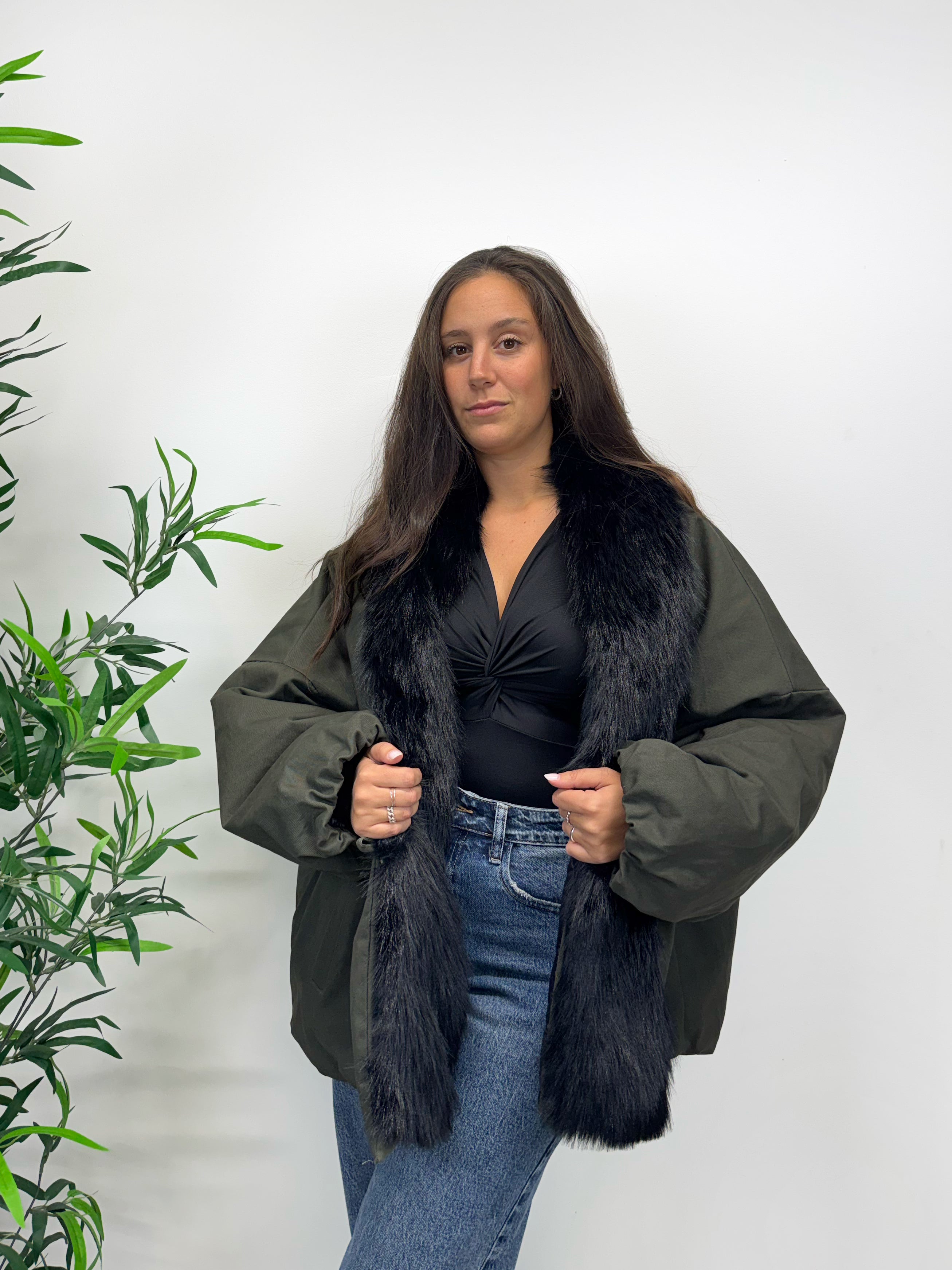 Bomber OVERSIZE kikisix militare