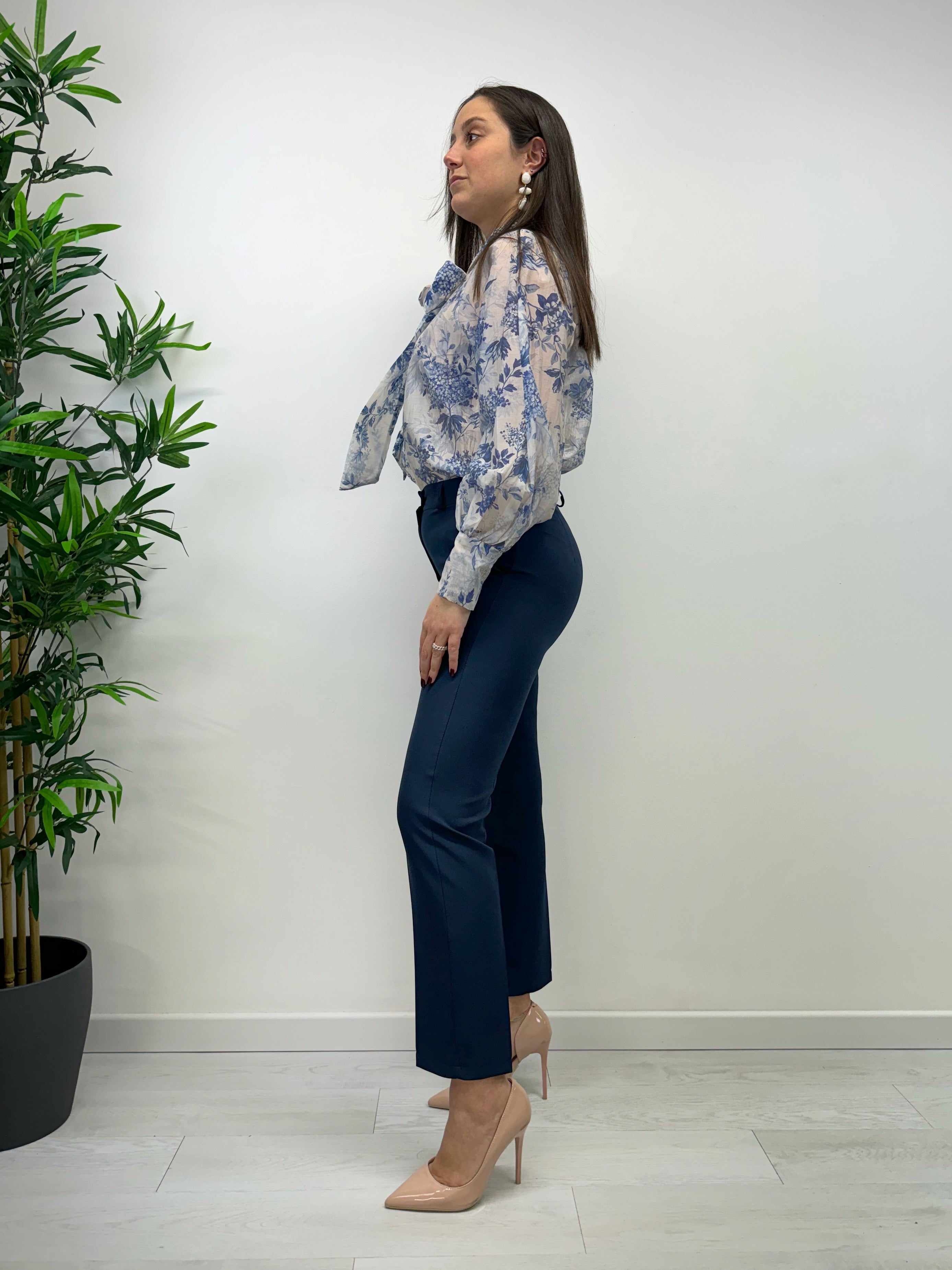 Pantaloni MARGARET blu navy