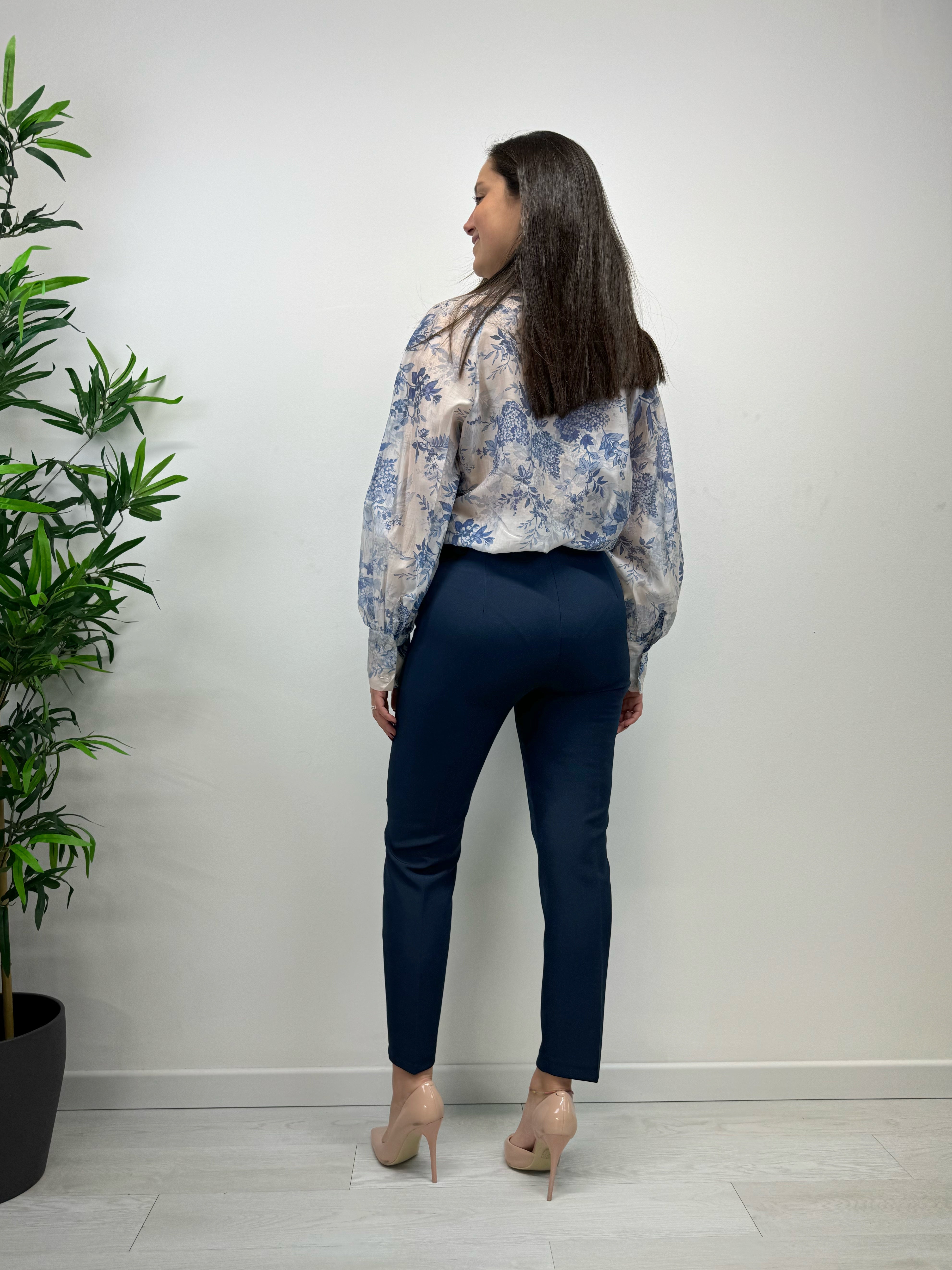 Pantaloni MARGARET blu navy