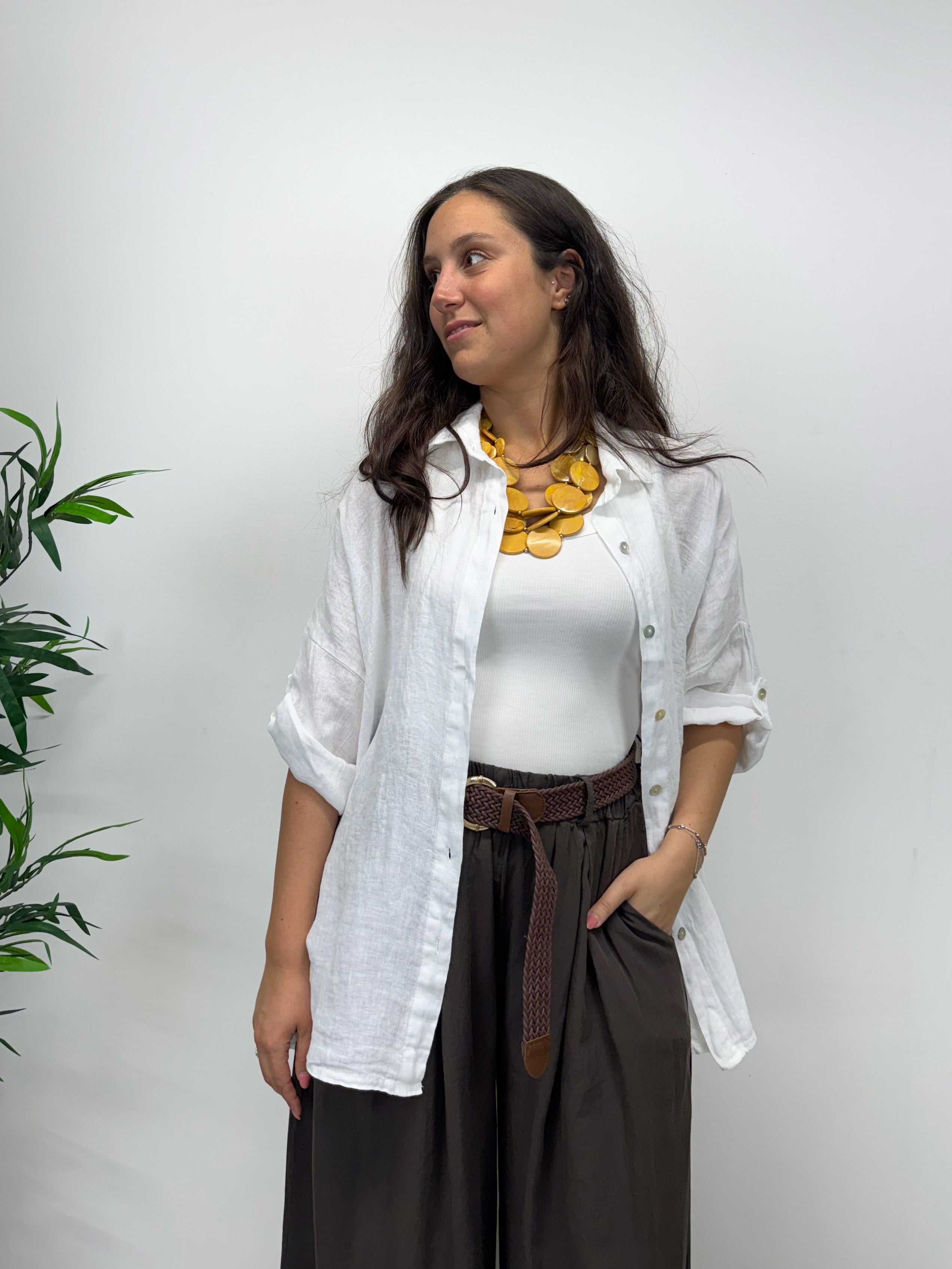 Camicia in lino +colori