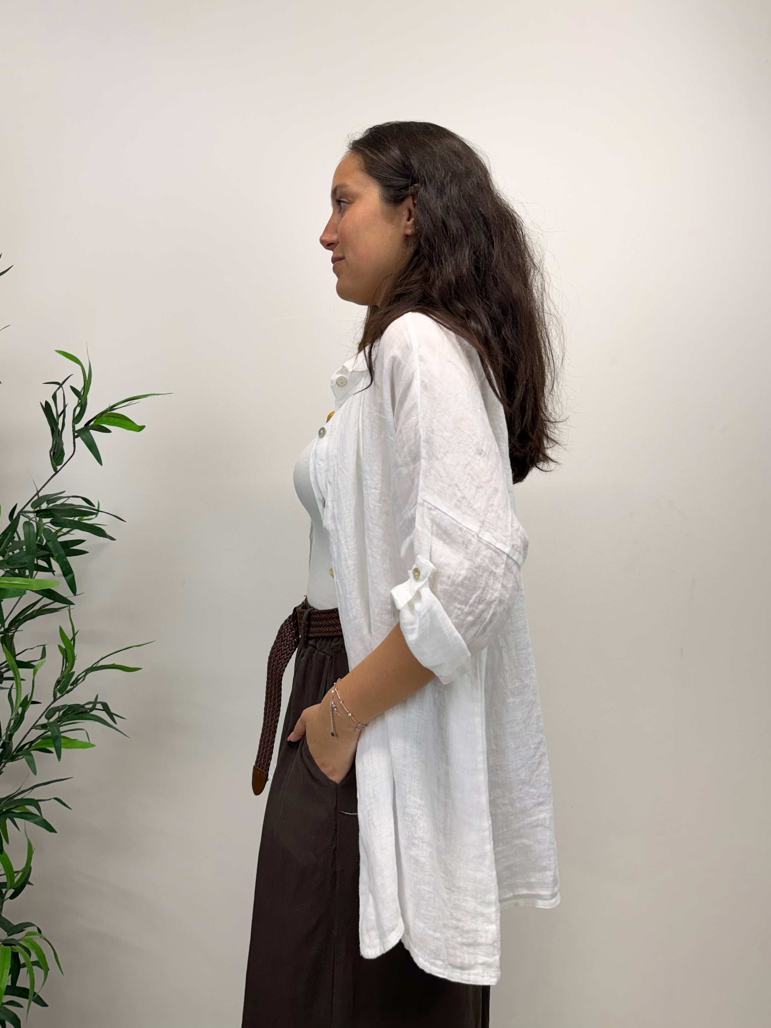 Camicia in lino +colori