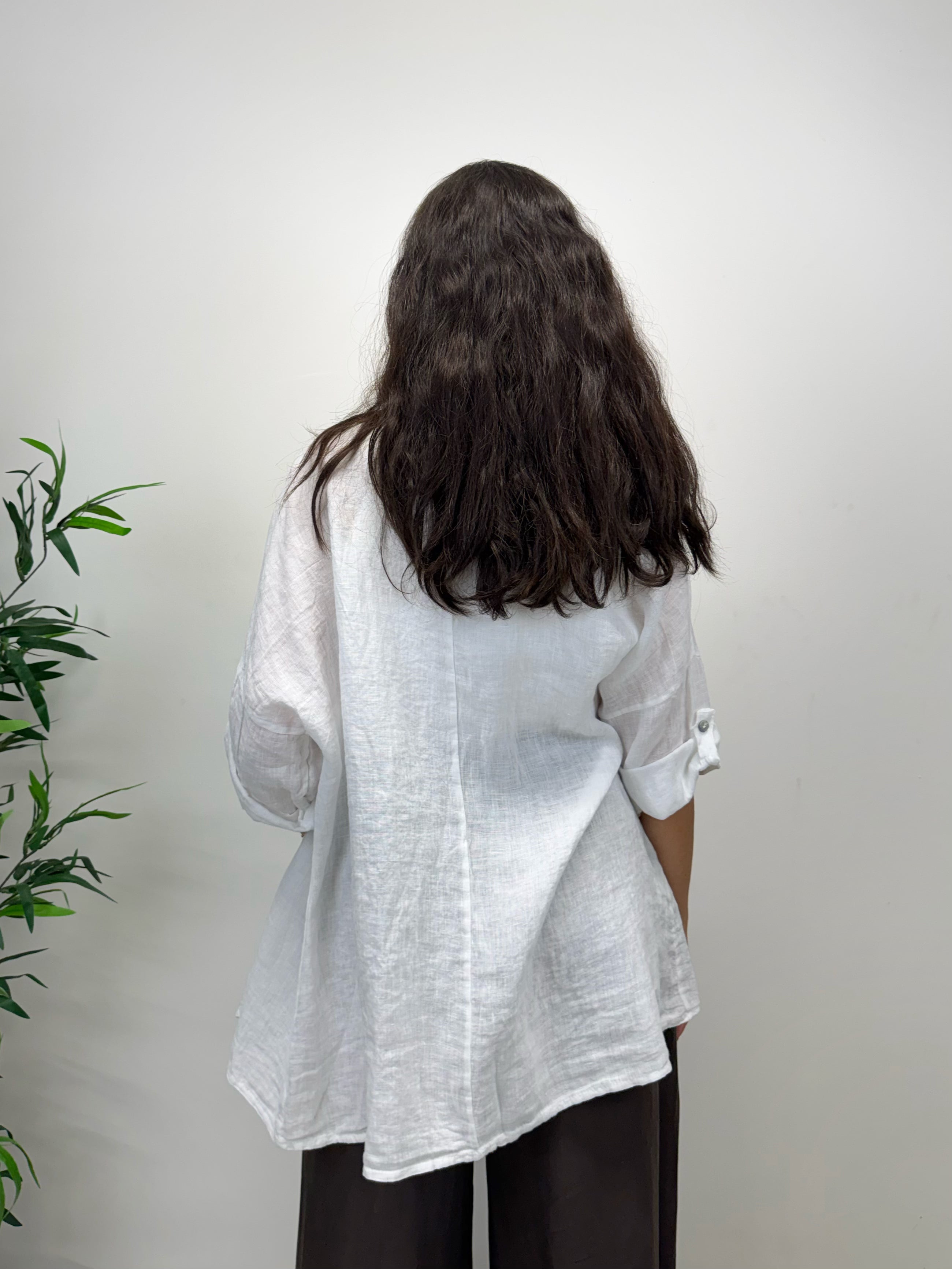 Camicia in lino +colori