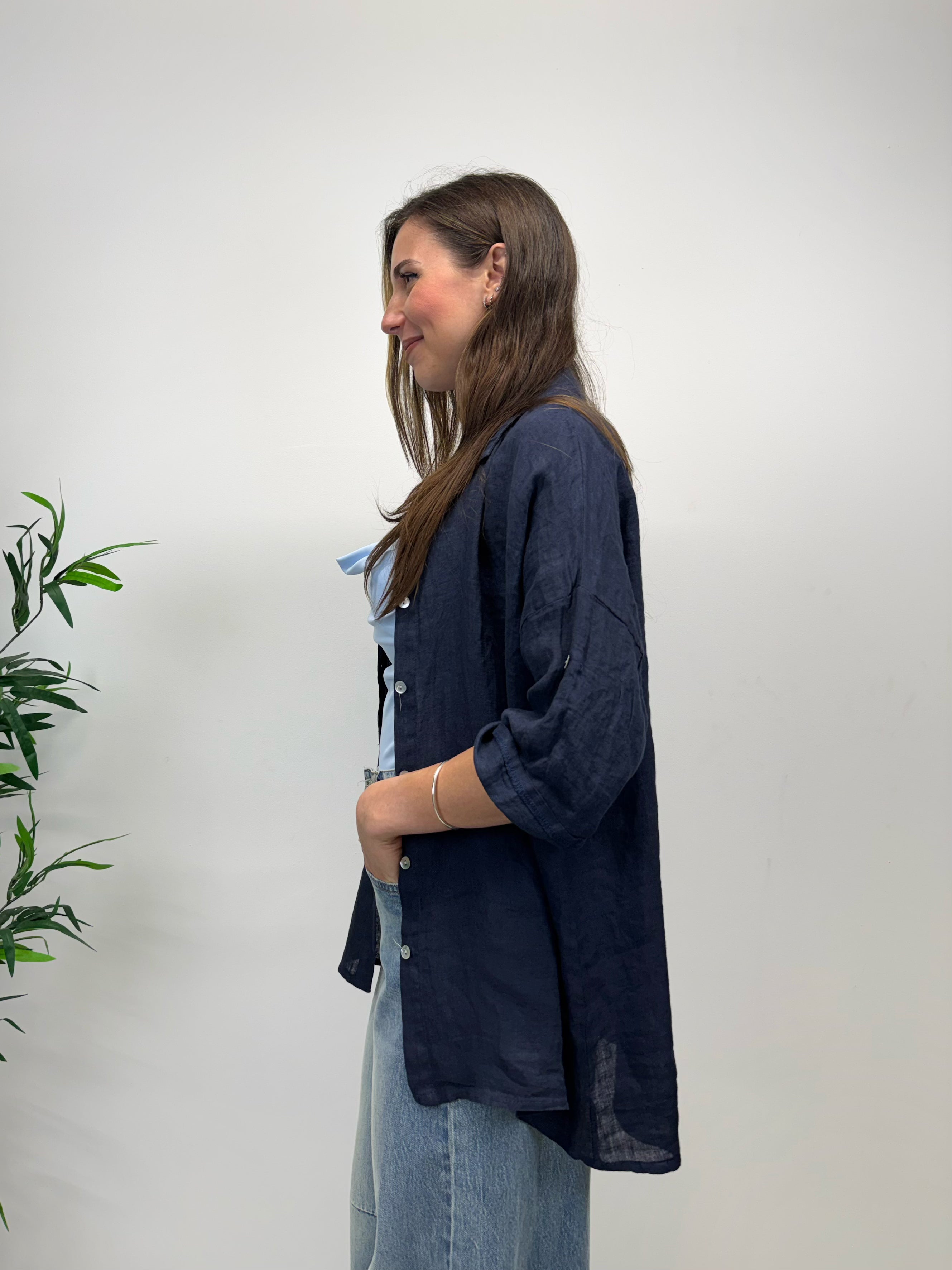 Camicia in lino +colori