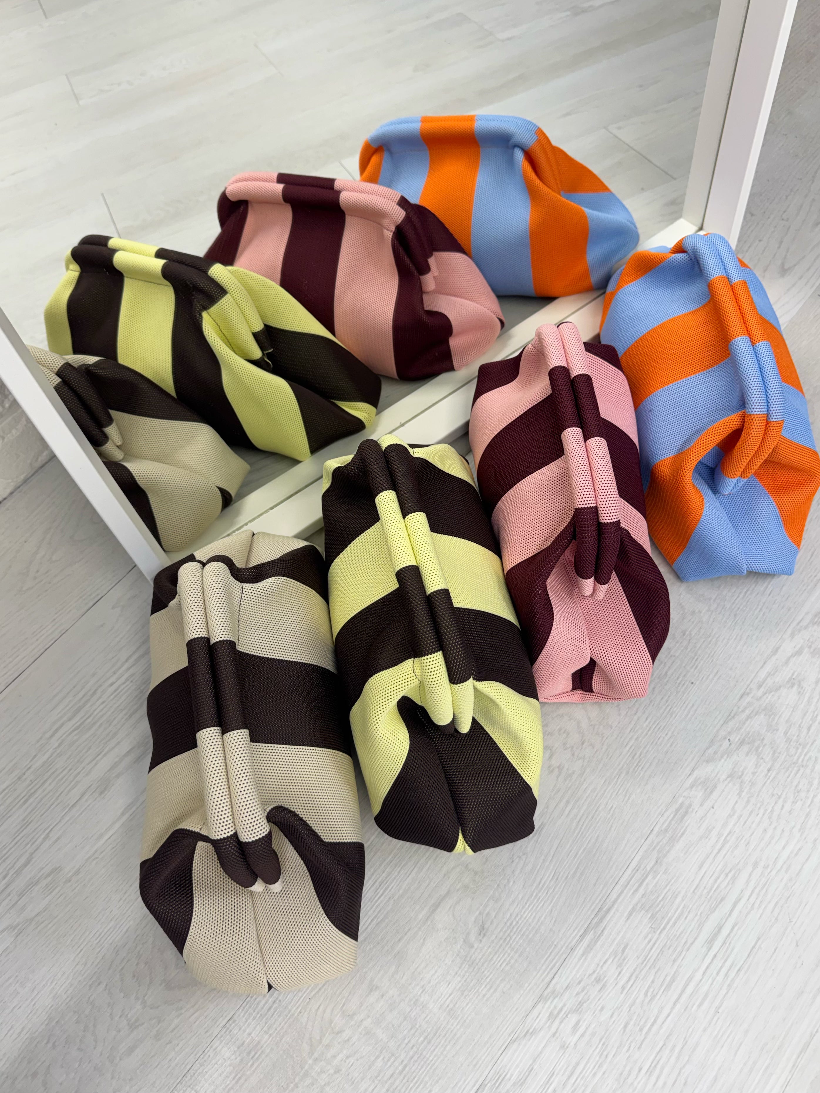 Pouch bag STRIPES +colori