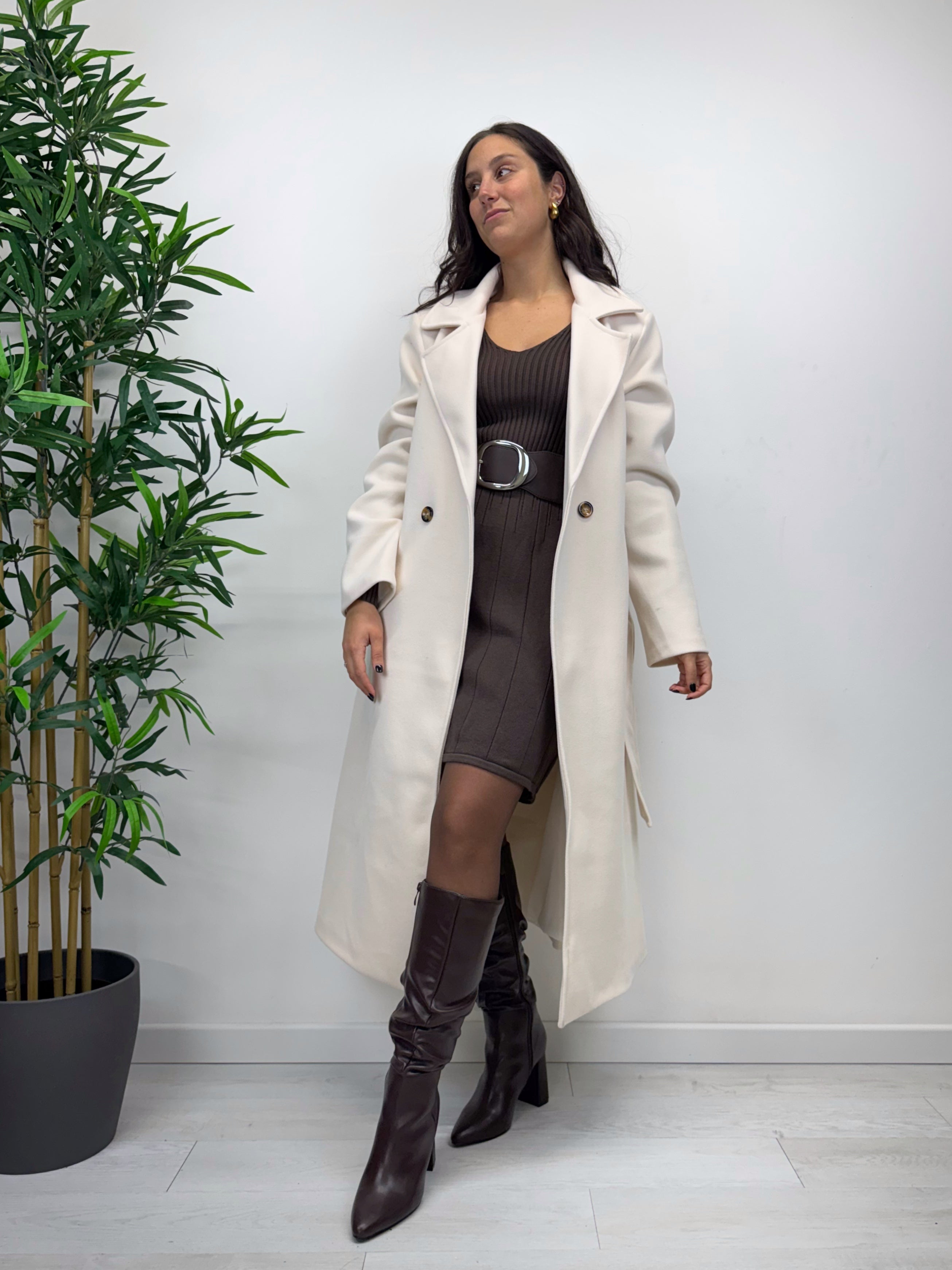 Cappotto DAFNE panna