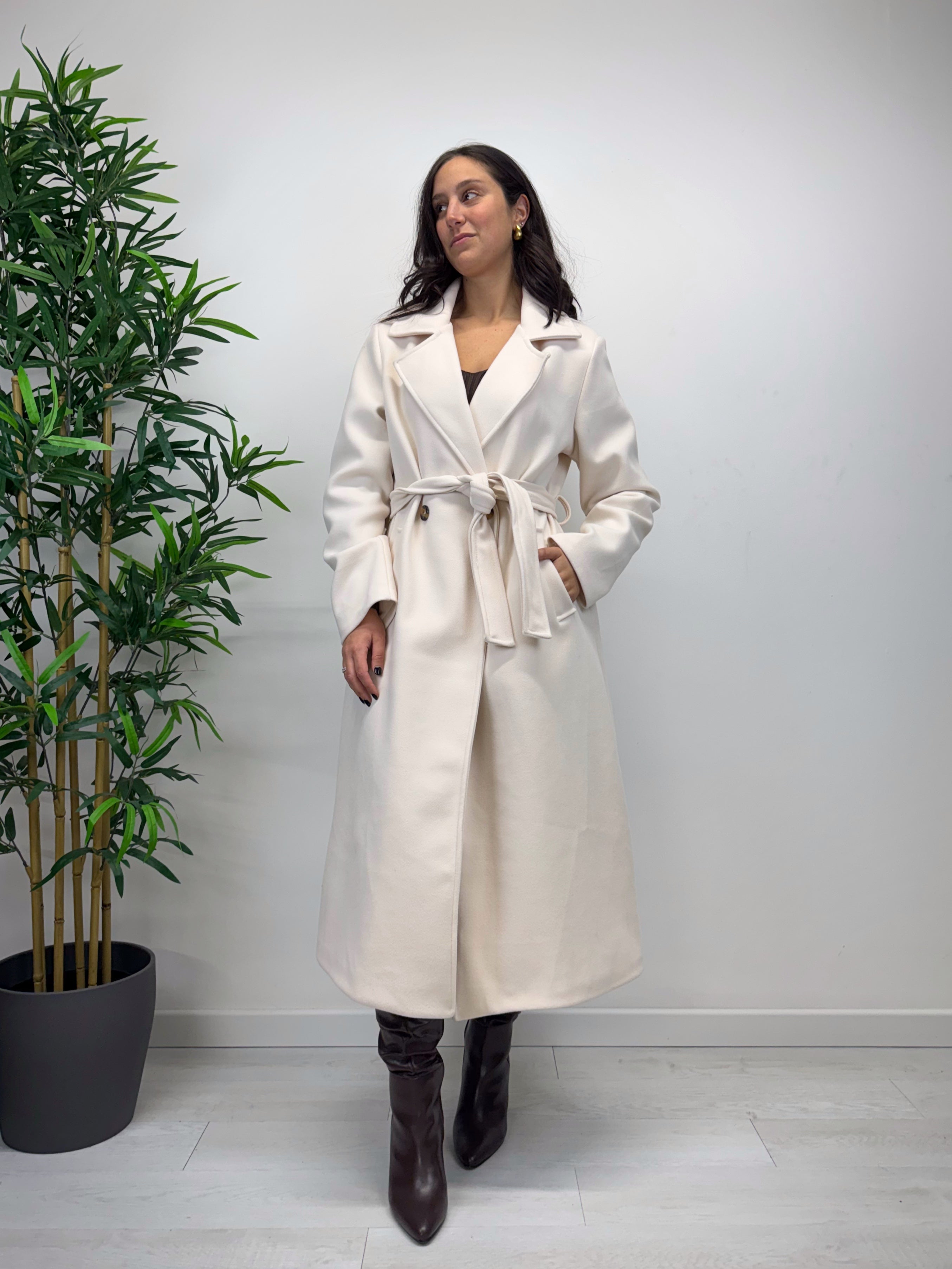 Cappotto DAFNE panna