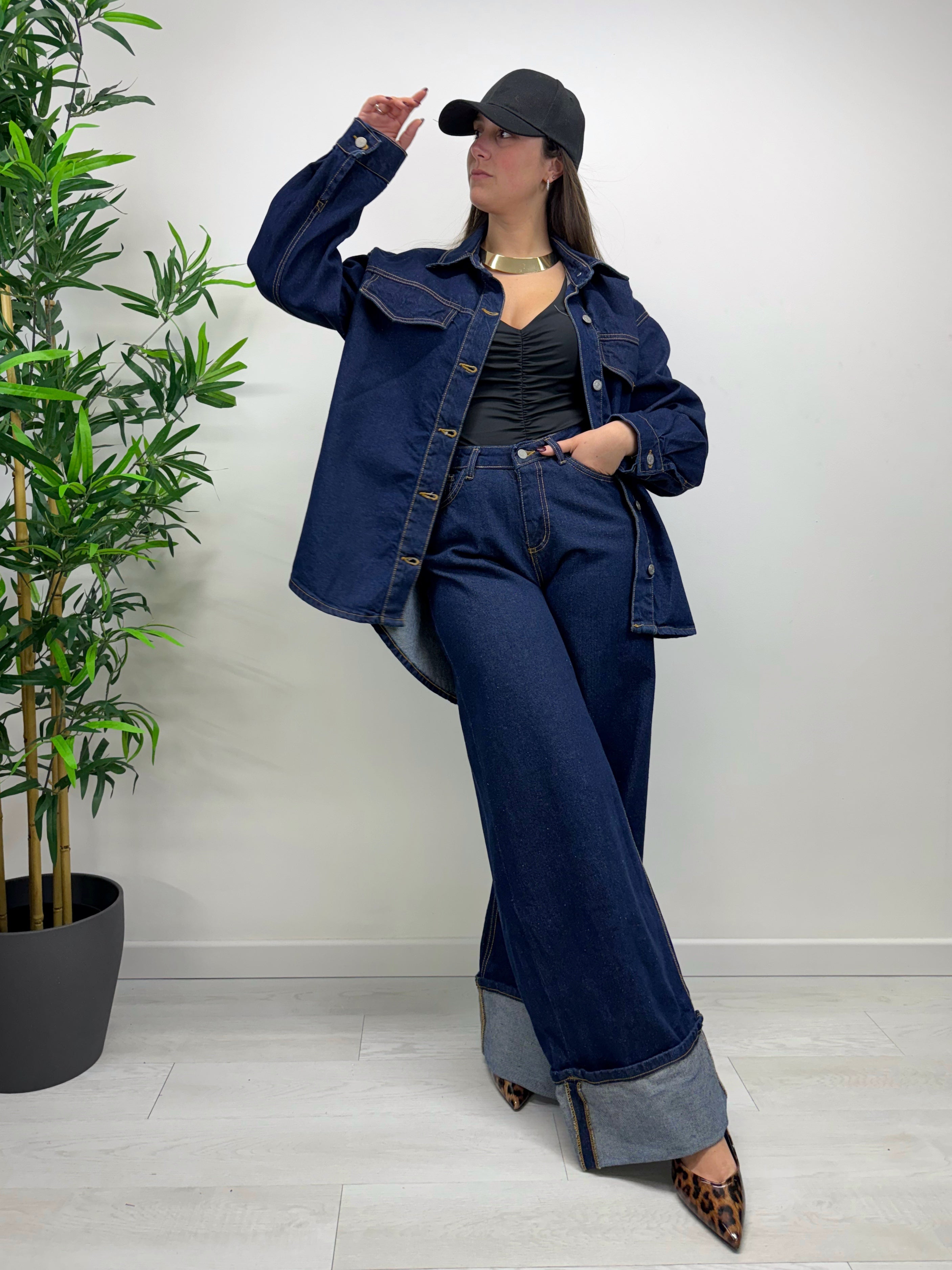 Completo denim scuro