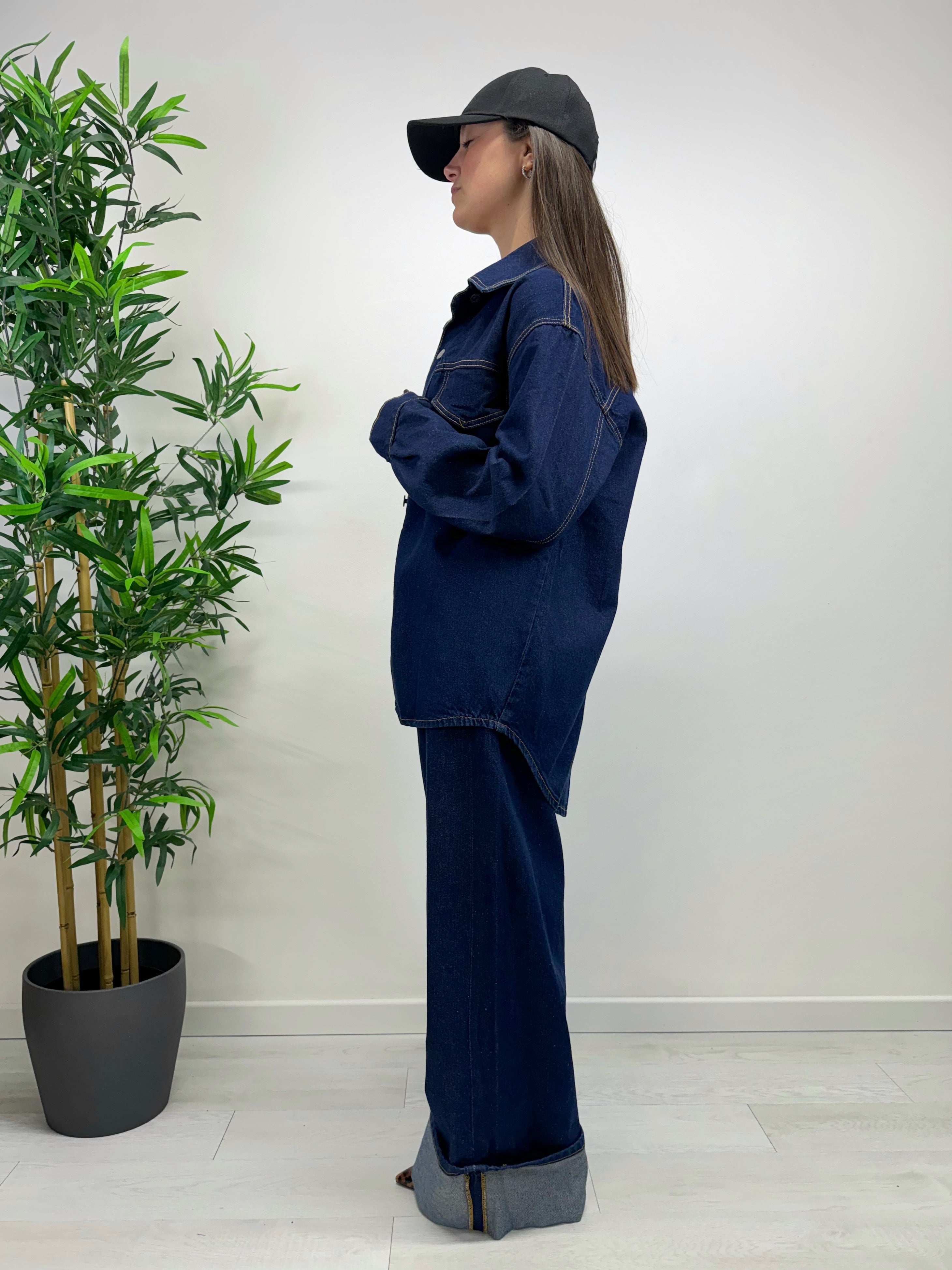 Completo denim scuro